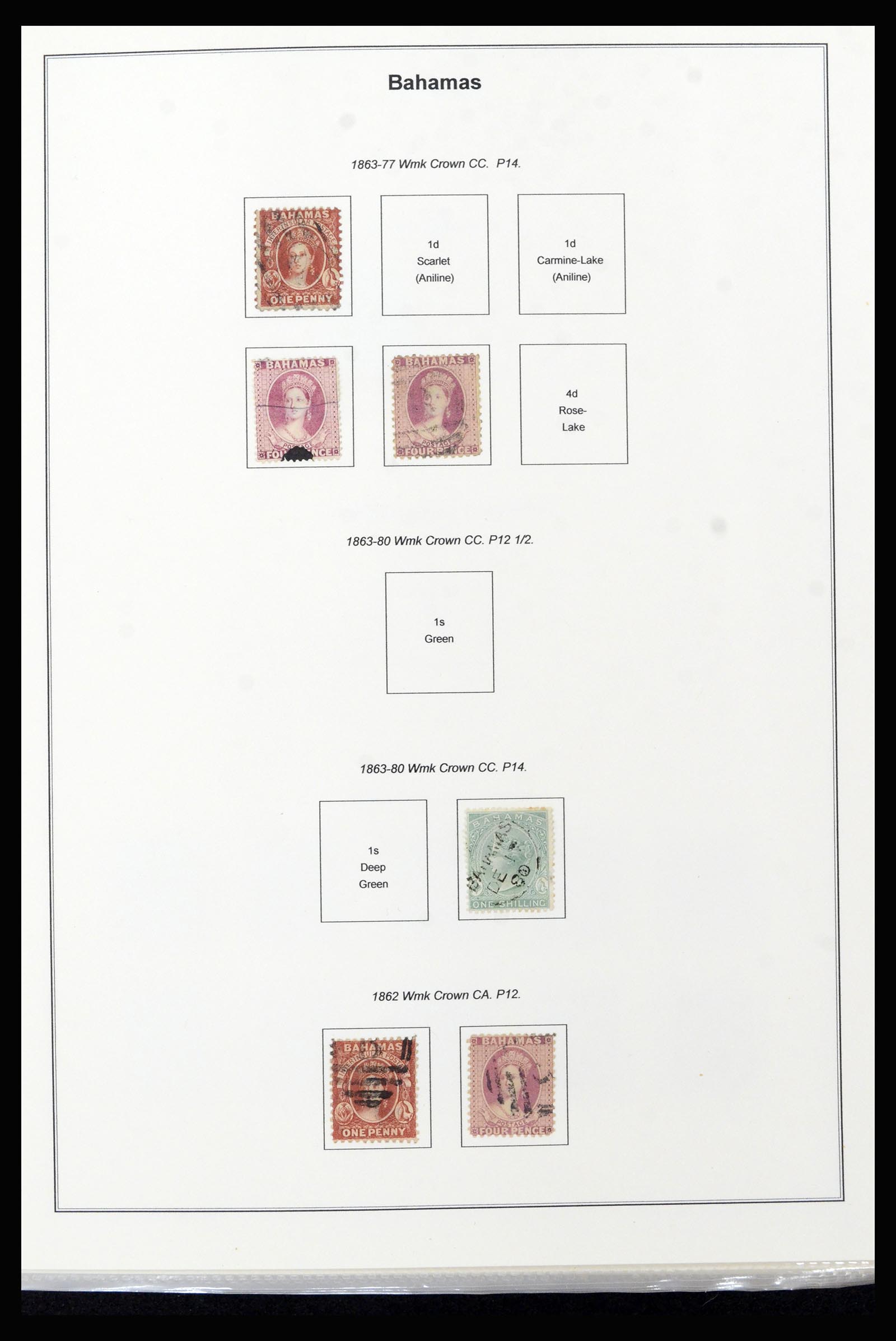 37198 002 - Stamp collection 37198 Bahamas 1863-1986.