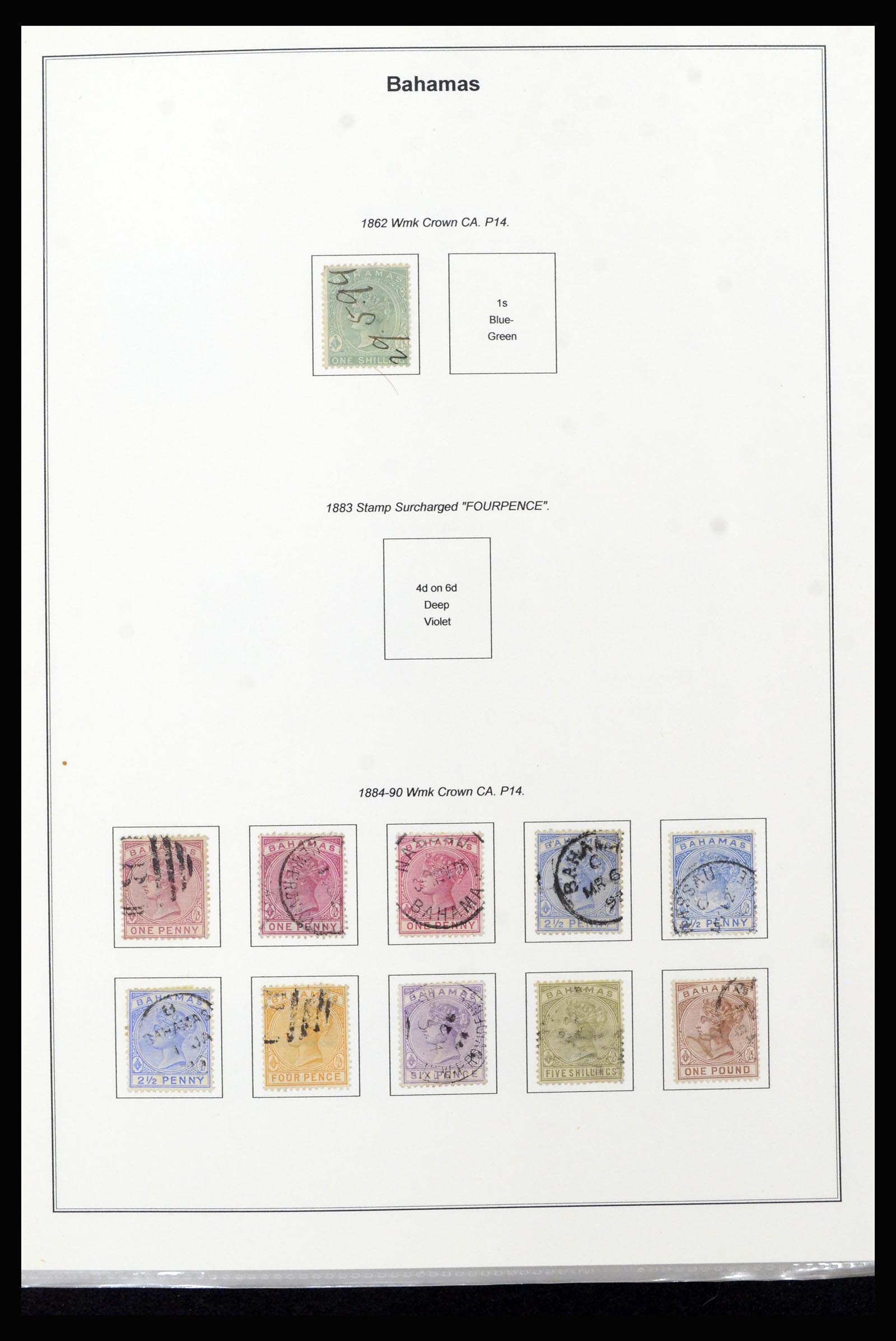 37198 003 - Postzegelverzameling 37198 Bahamas 1863-1986.