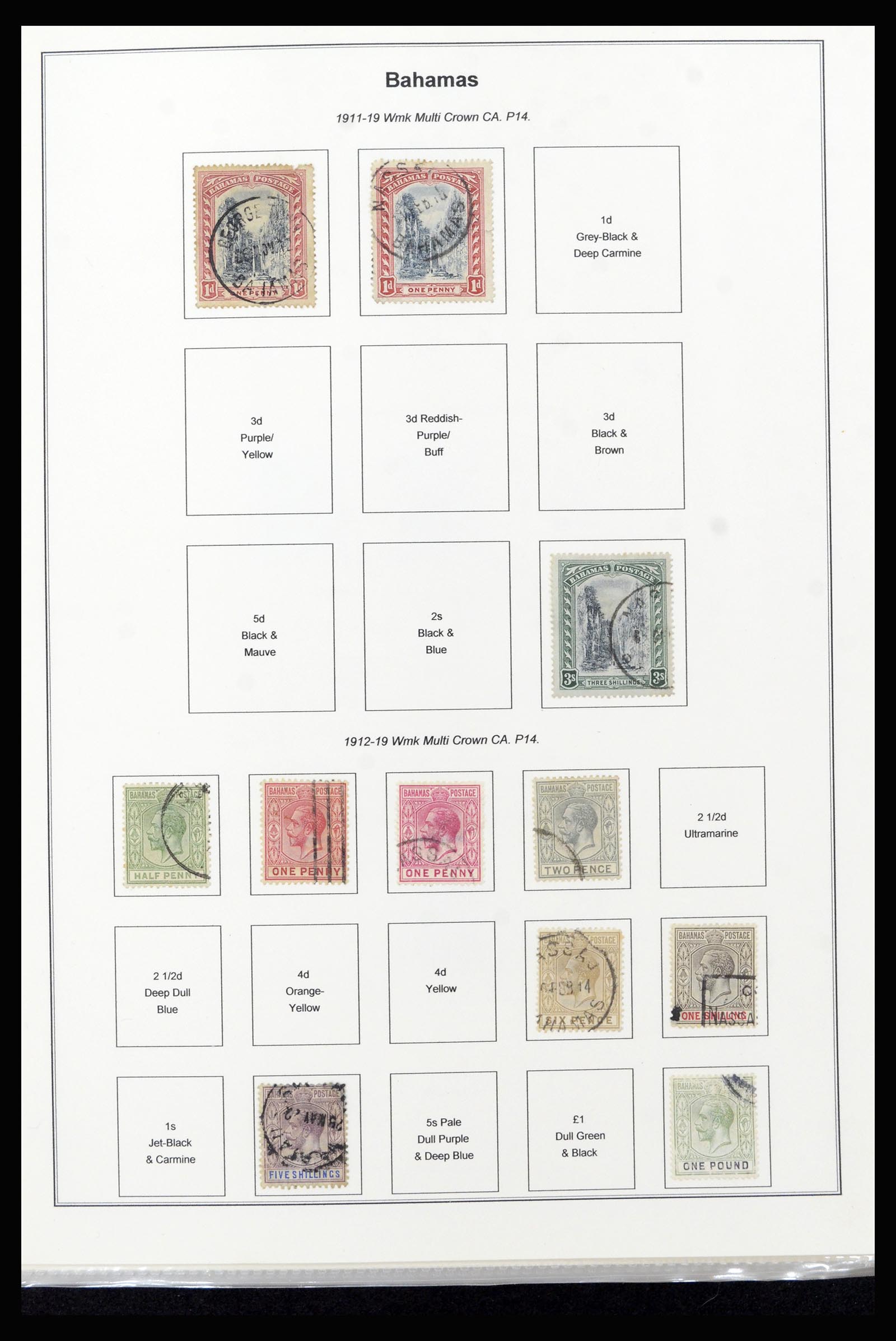 37198 005 - Stamp collection 37198 Bahamas 1863-1986.