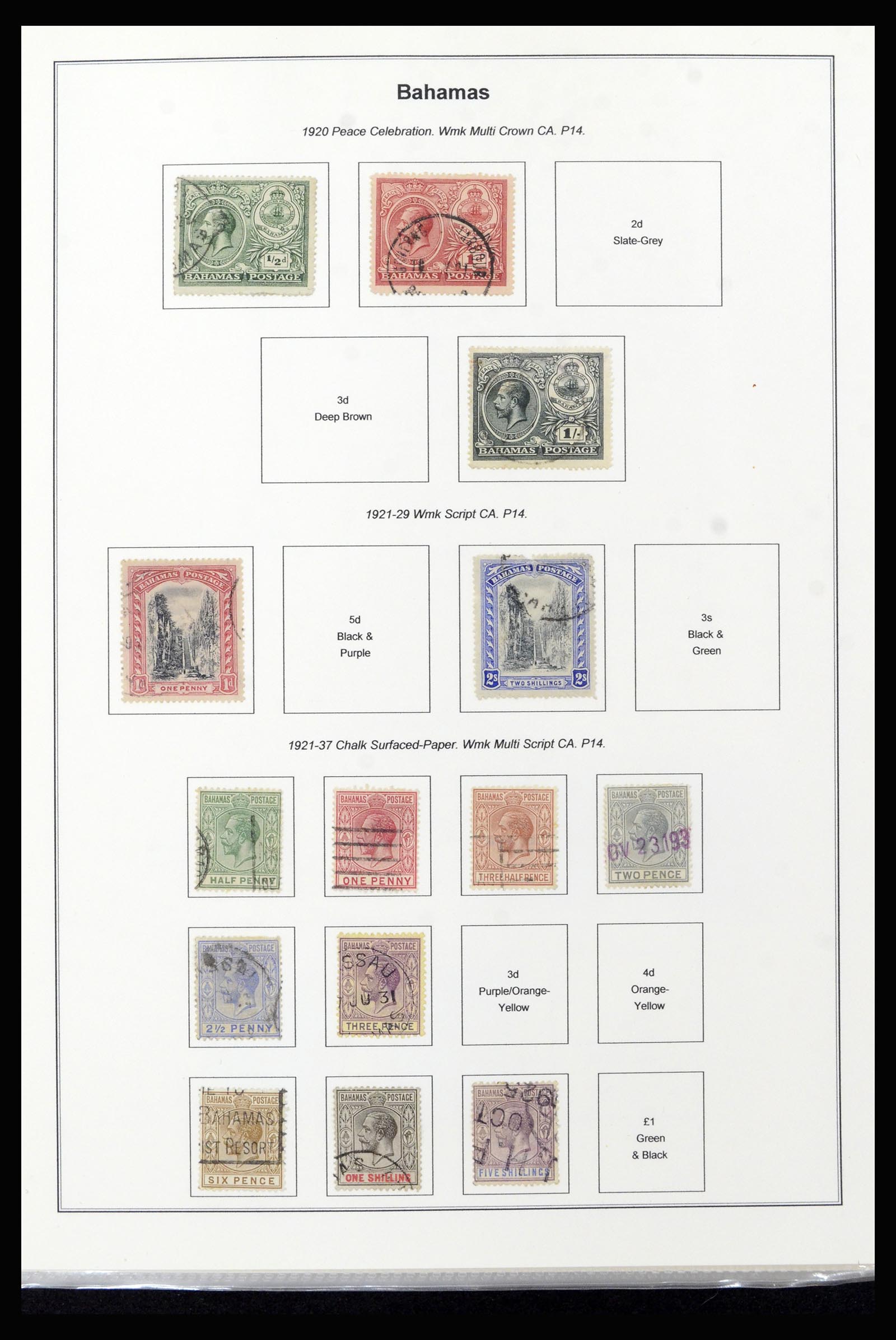 37198 008 - Postzegelverzameling 37198 Bahamas 1863-1986.