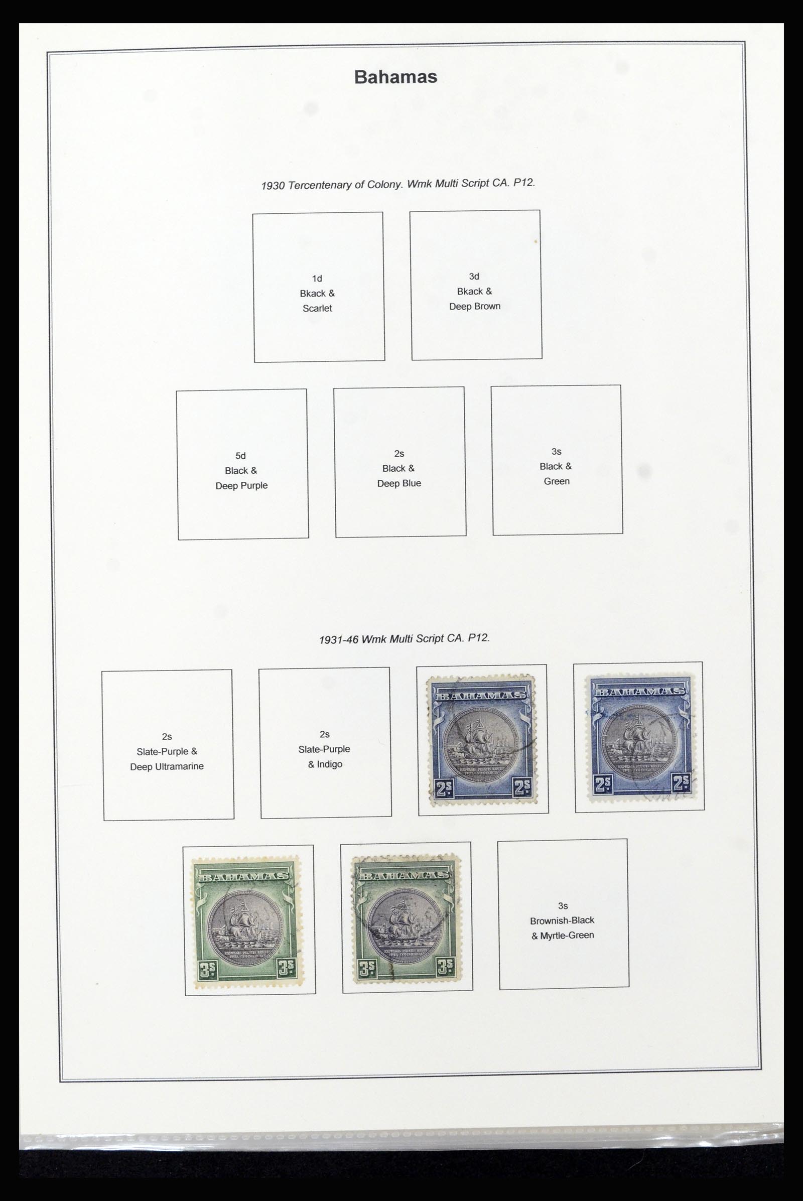 37198 009 - Postzegelverzameling 37198 Bahamas 1863-1986.