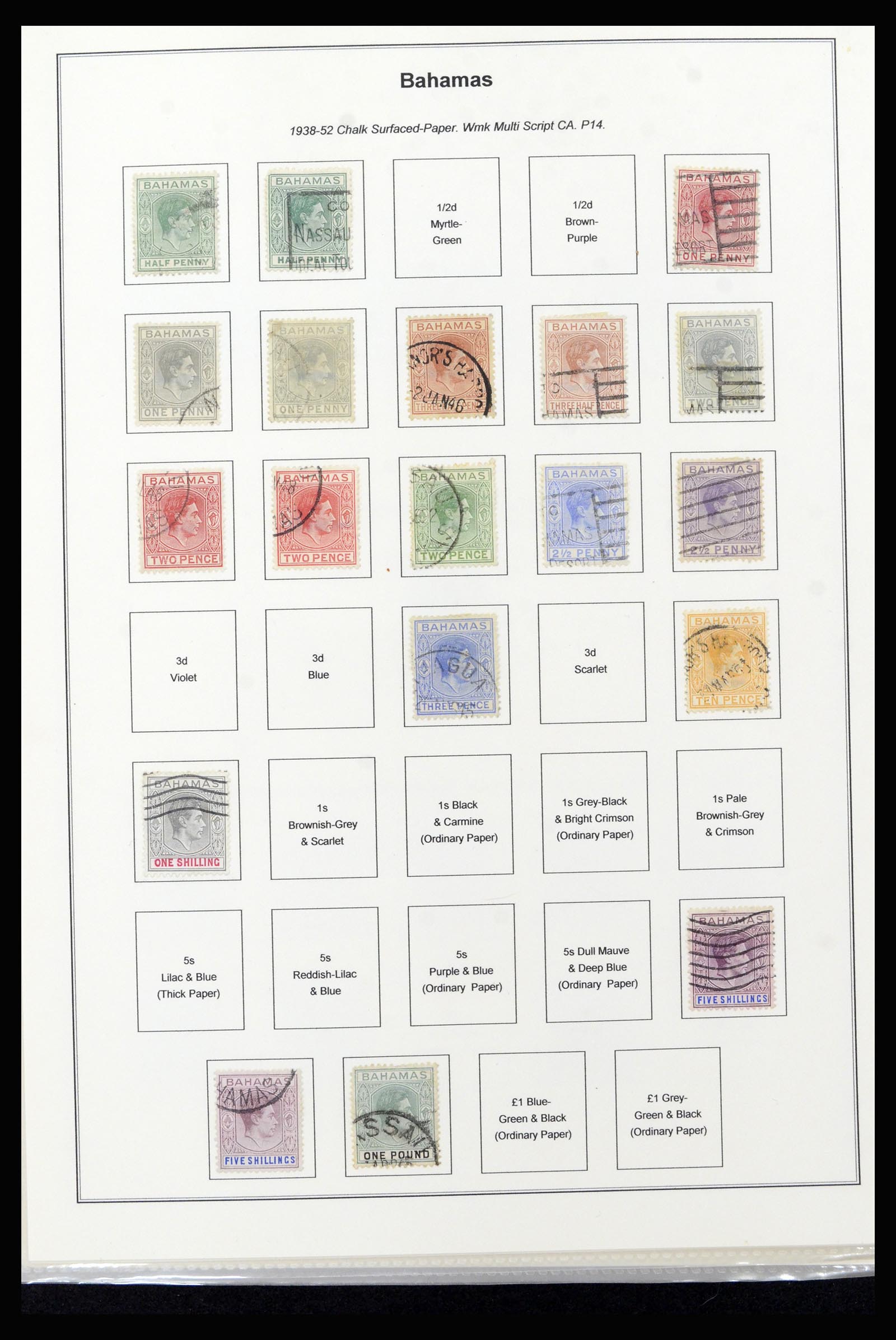 37198 011 - Postzegelverzameling 37198 Bahamas 1863-1986.