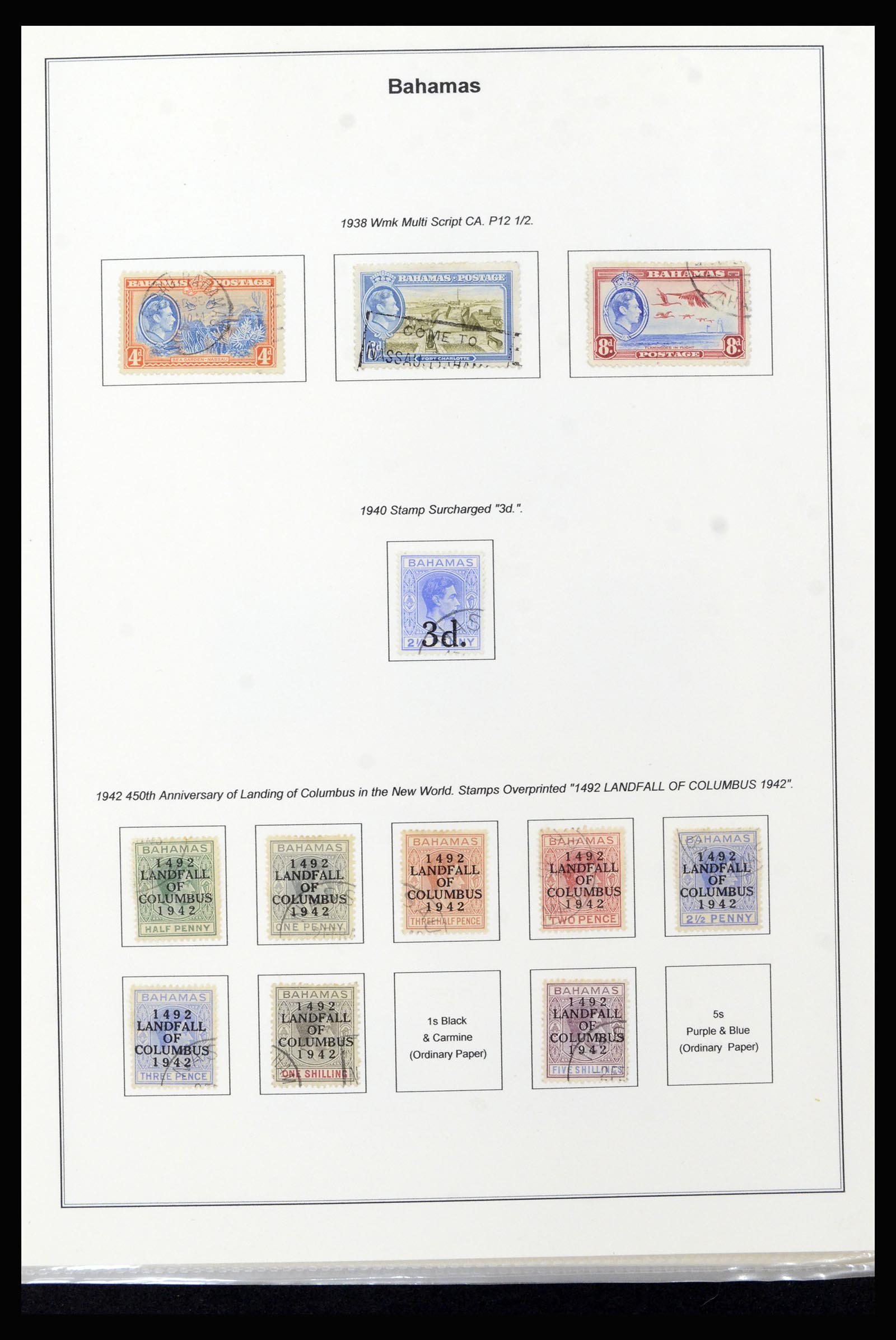 37198 012 - Stamp collection 37198 Bahamas 1863-1986.