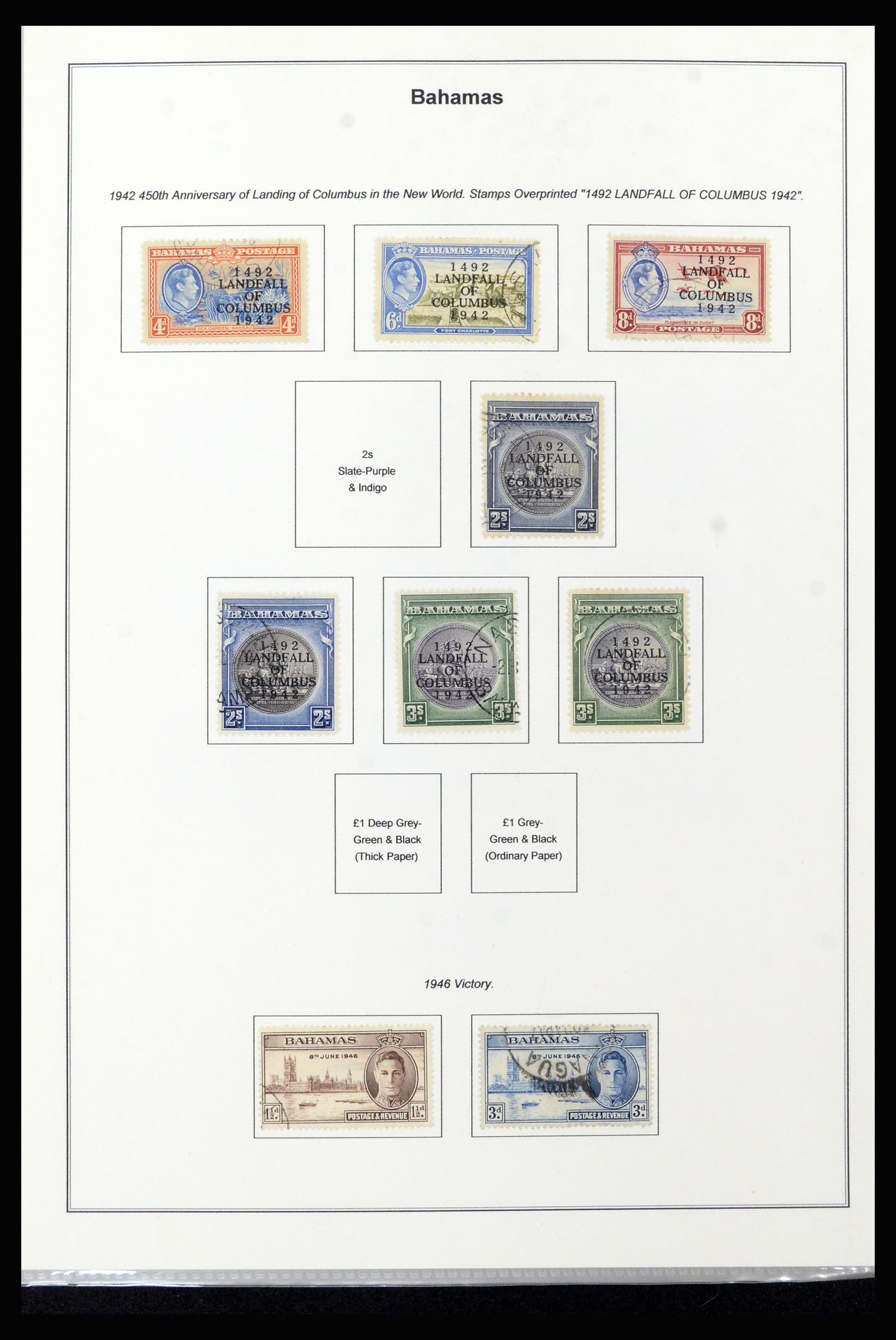 37198 013 - Postzegelverzameling 37198 Bahamas 1863-1986.