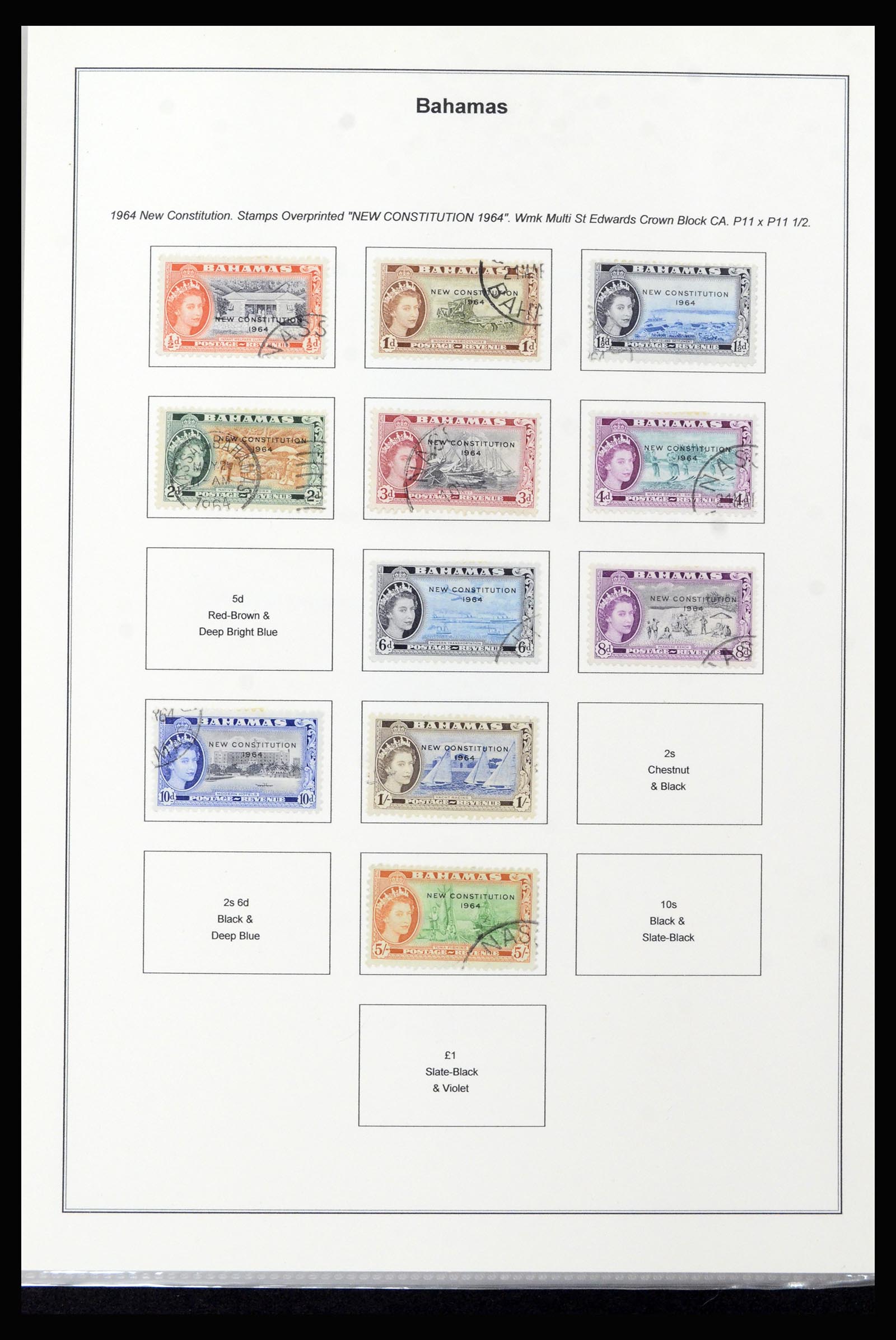 37198 019 - Postzegelverzameling 37198 Bahamas 1863-1986.