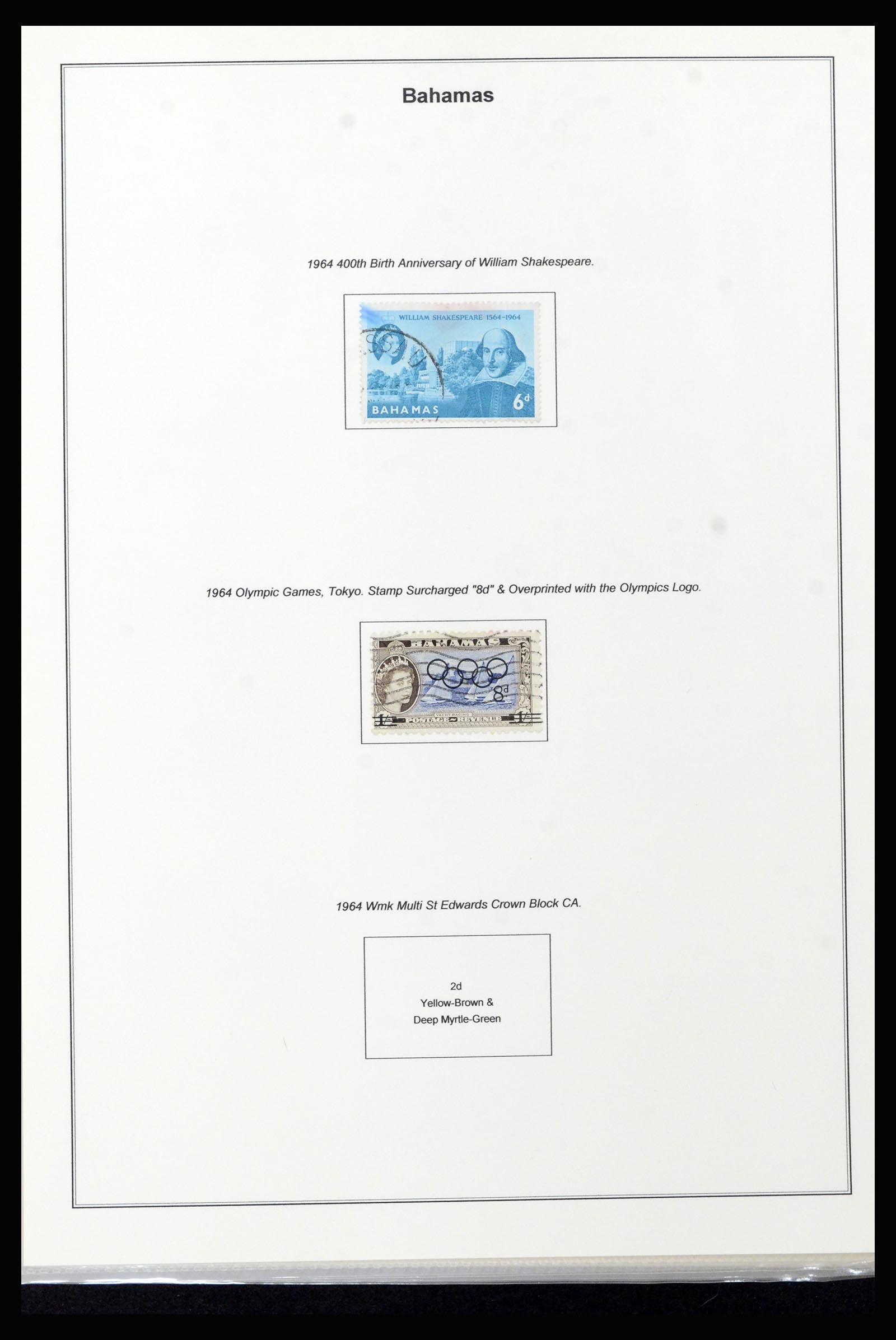37198 020 - Postzegelverzameling 37198 Bahamas 1863-1986.