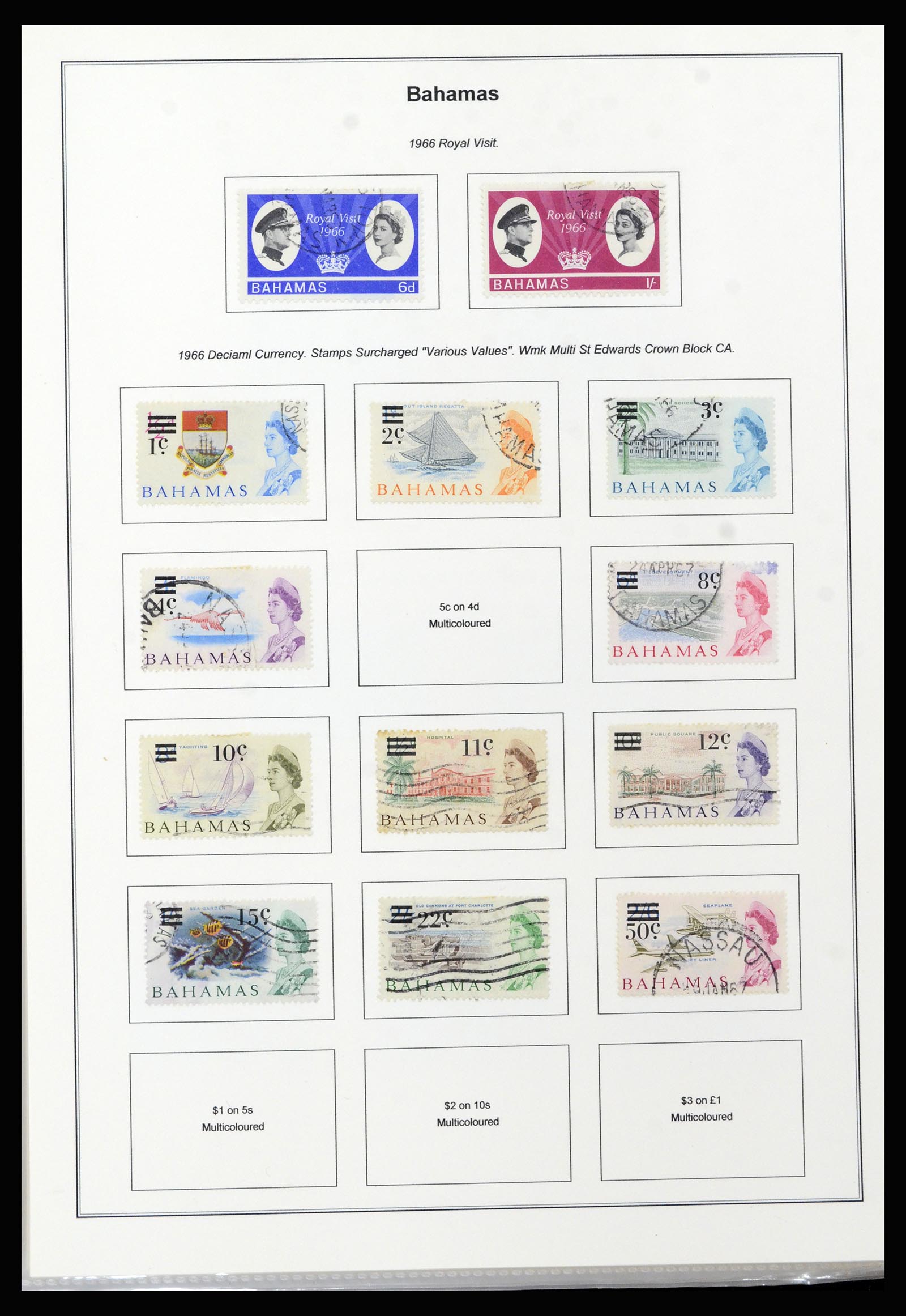37198 023 - Postzegelverzameling 37198 Bahamas 1863-1986.
