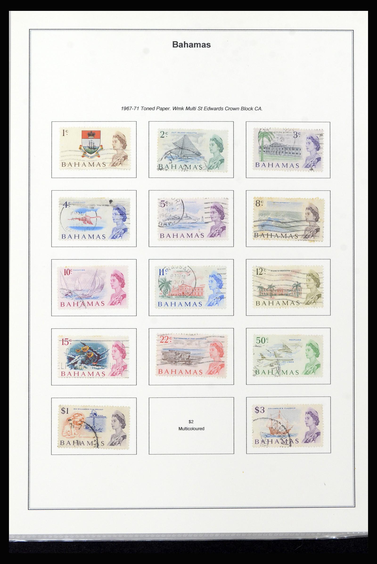 37198 025 - Postzegelverzameling 37198 Bahamas 1863-1986.