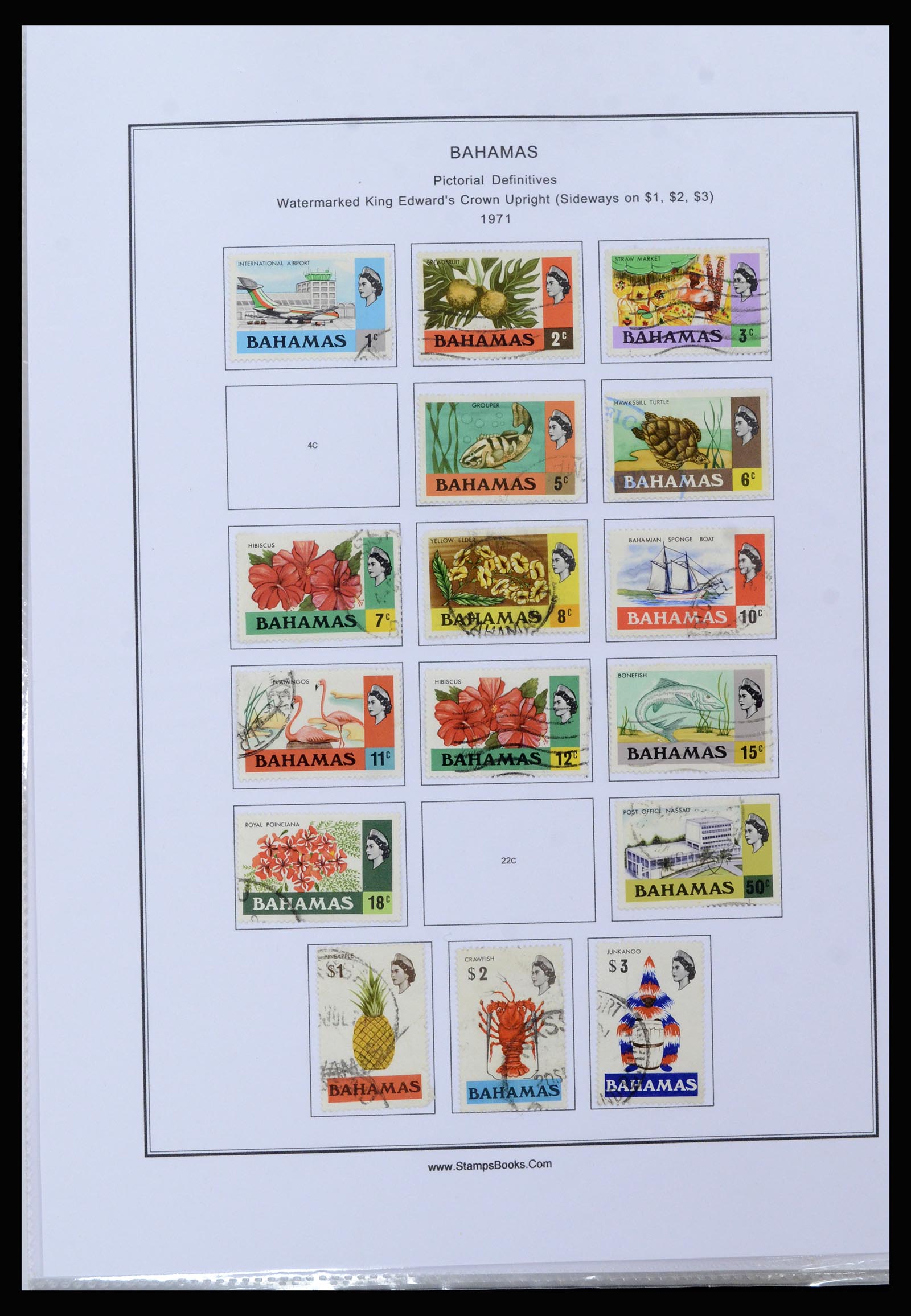37198 031 - Postzegelverzameling 37198 Bahamas 1863-1986.