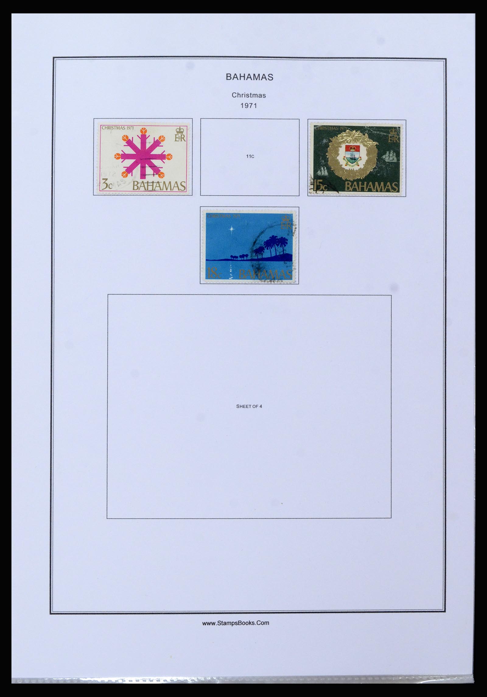 37198 032 - Postzegelverzameling 37198 Bahamas 1863-1986.