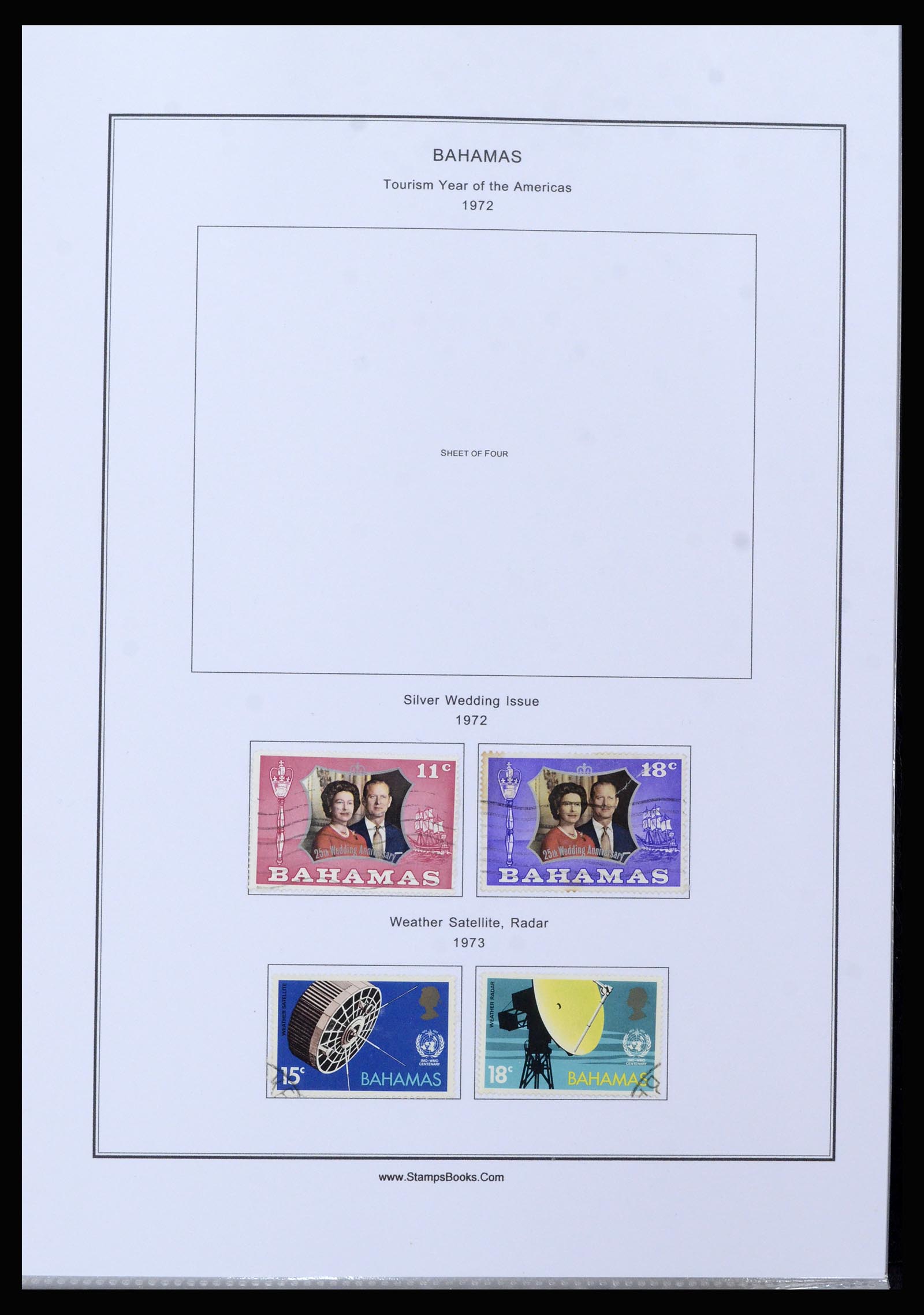 37198 035 - Postzegelverzameling 37198 Bahamas 1863-1986.