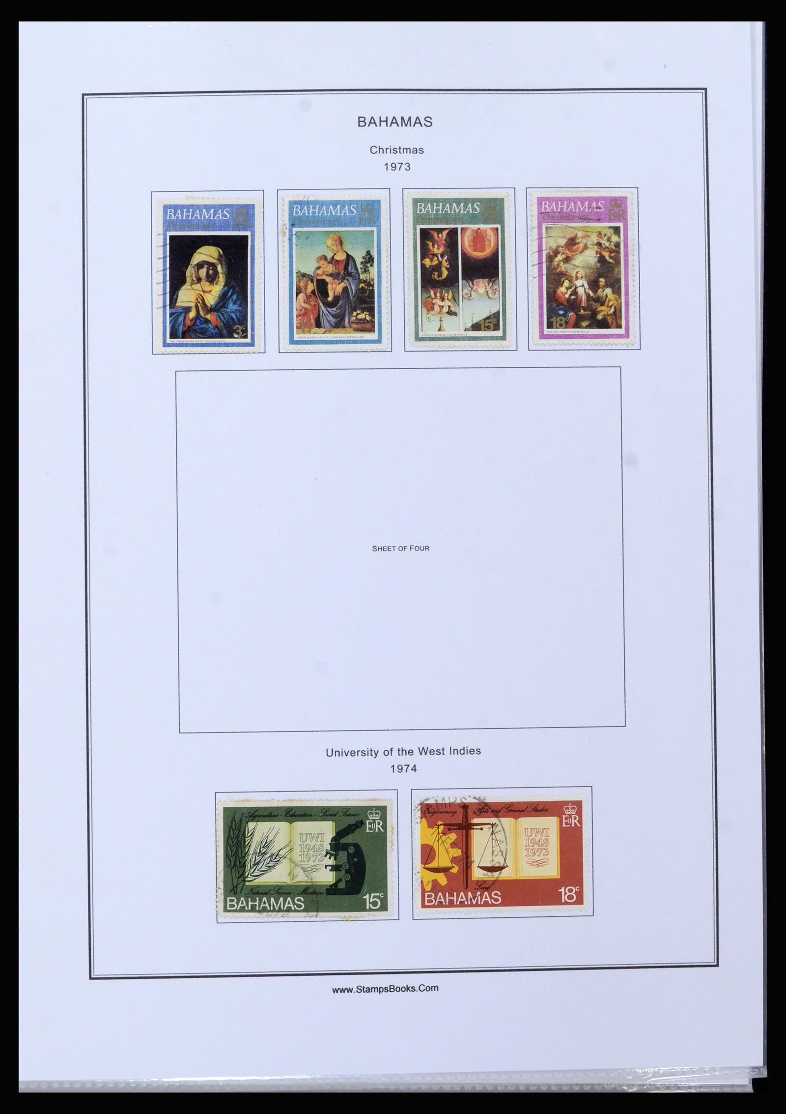 37198 037 - Postzegelverzameling 37198 Bahamas 1863-1986.