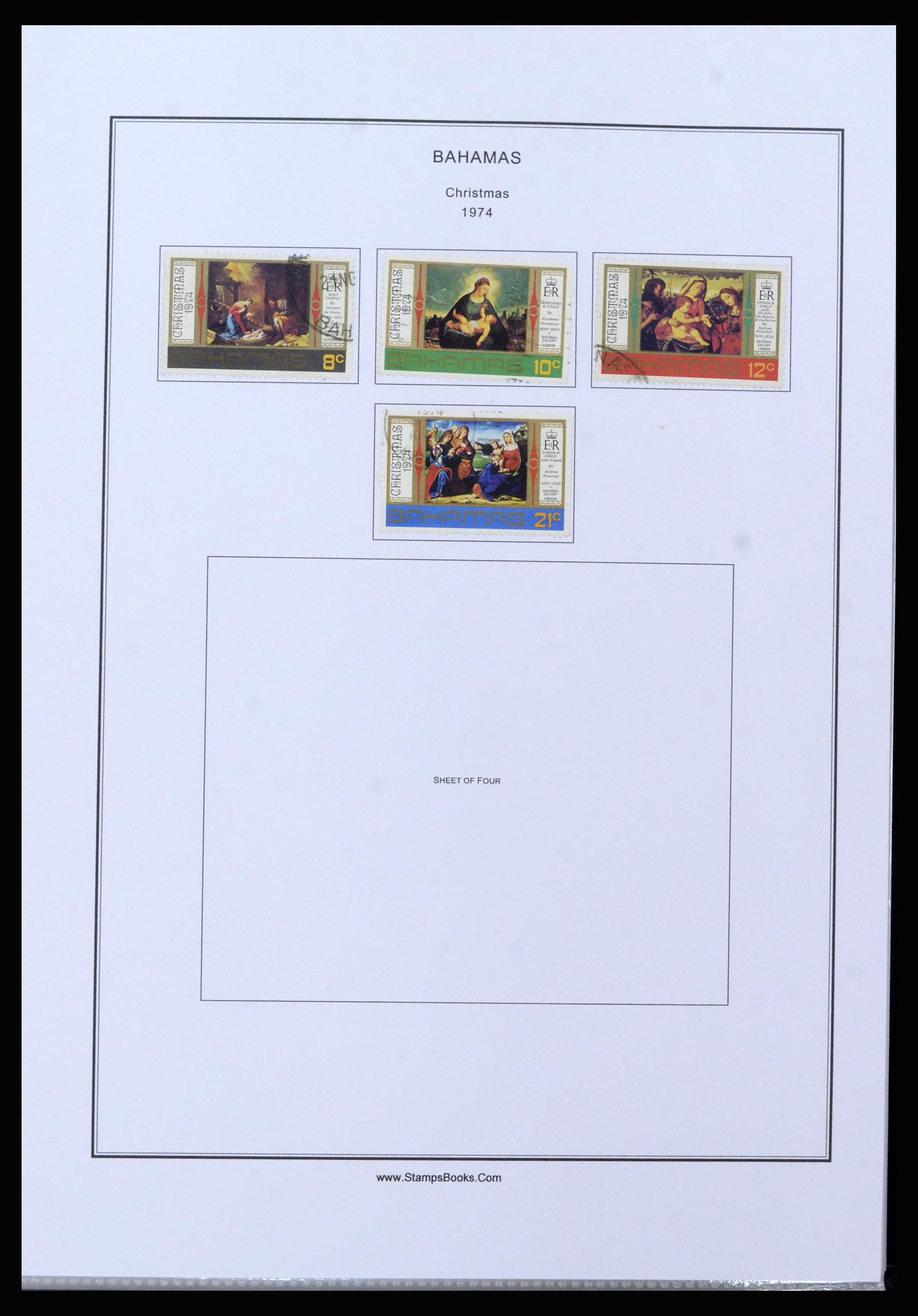 37198 040 - Postzegelverzameling 37198 Bahamas 1863-1986.