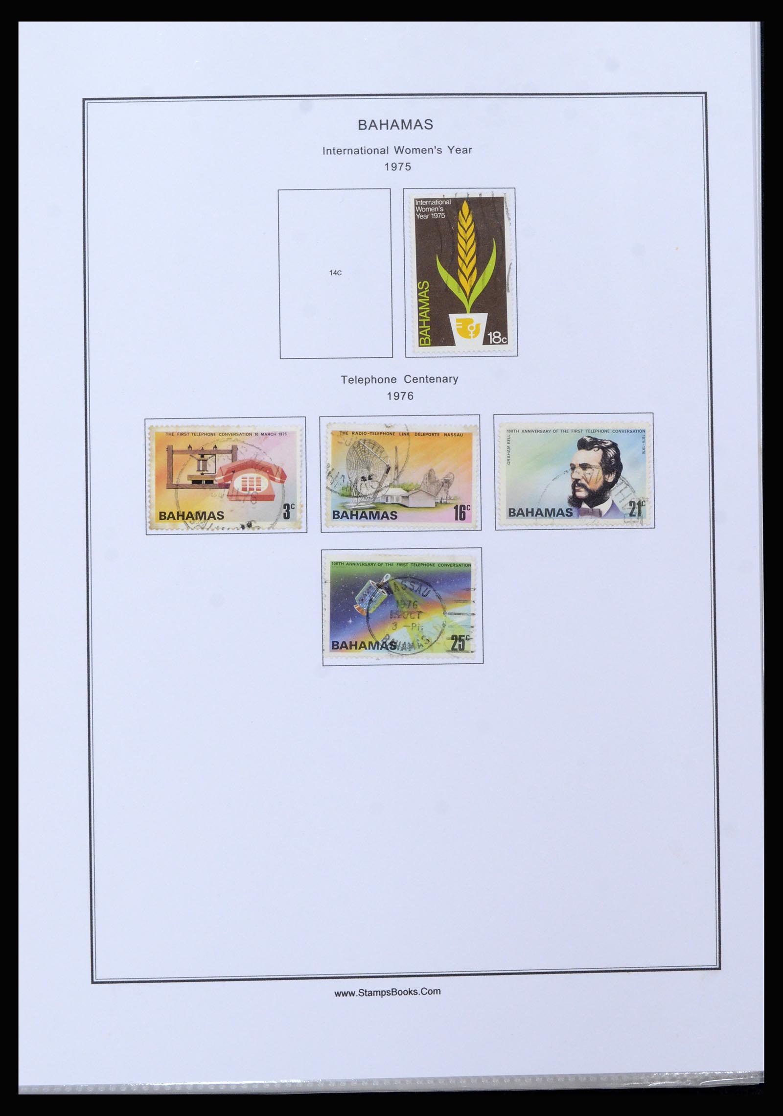 37198 043 - Postzegelverzameling 37198 Bahamas 1863-1986.