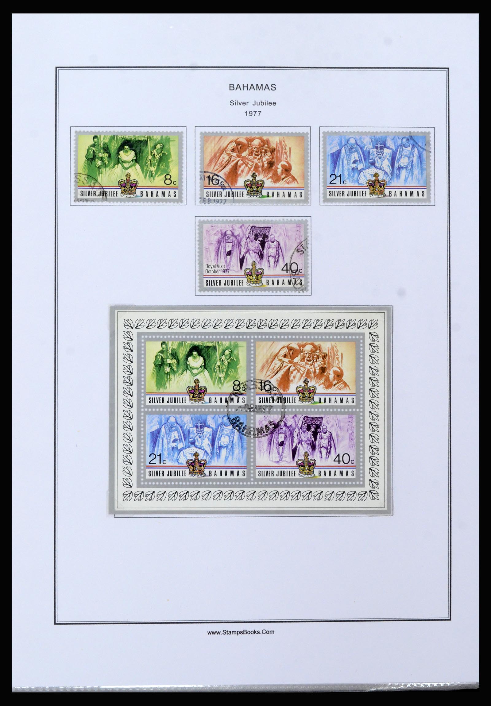 37198 049 - Postzegelverzameling 37198 Bahamas 1863-1986.