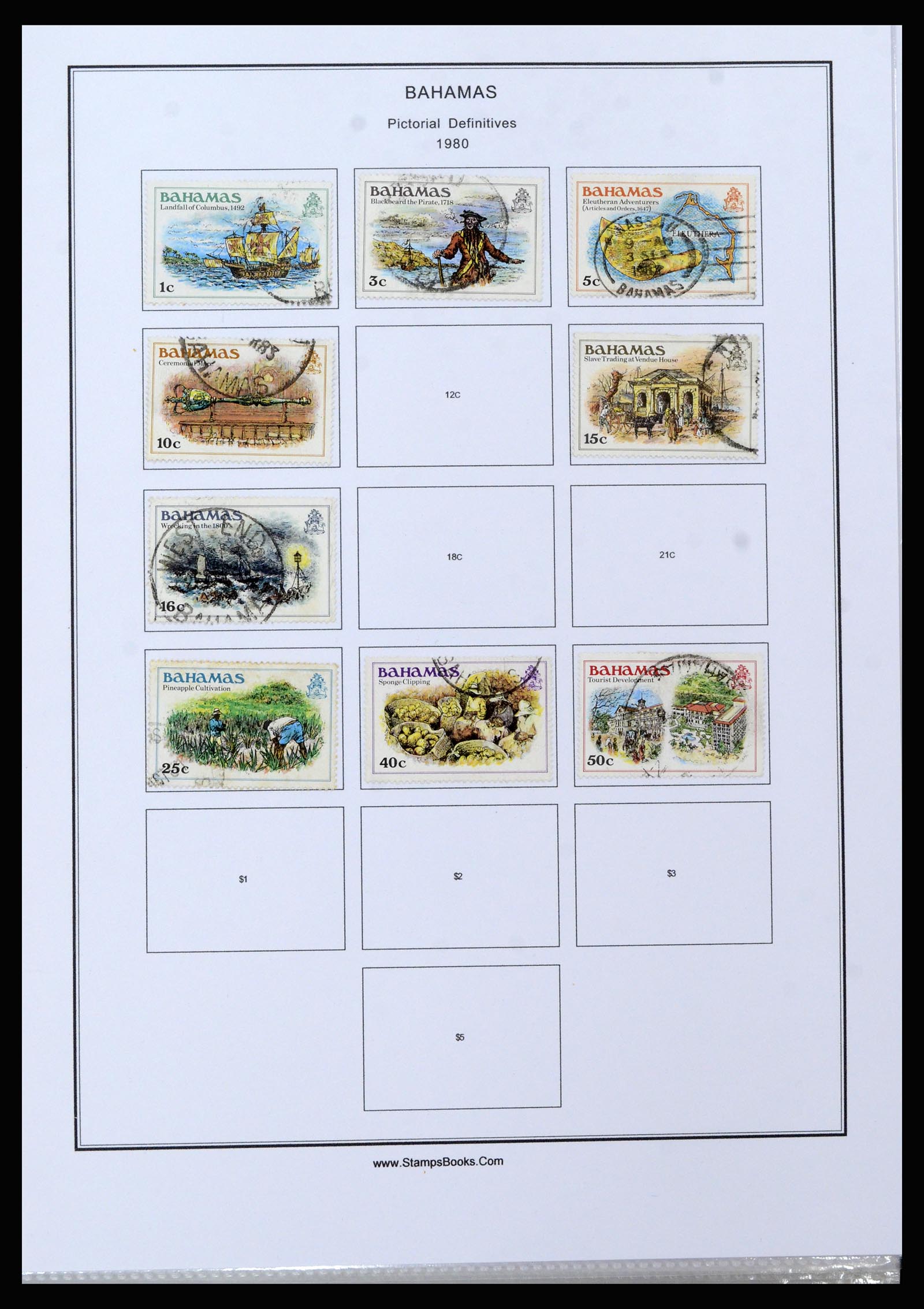 37198 058 - Postzegelverzameling 37198 Bahamas 1863-1986.