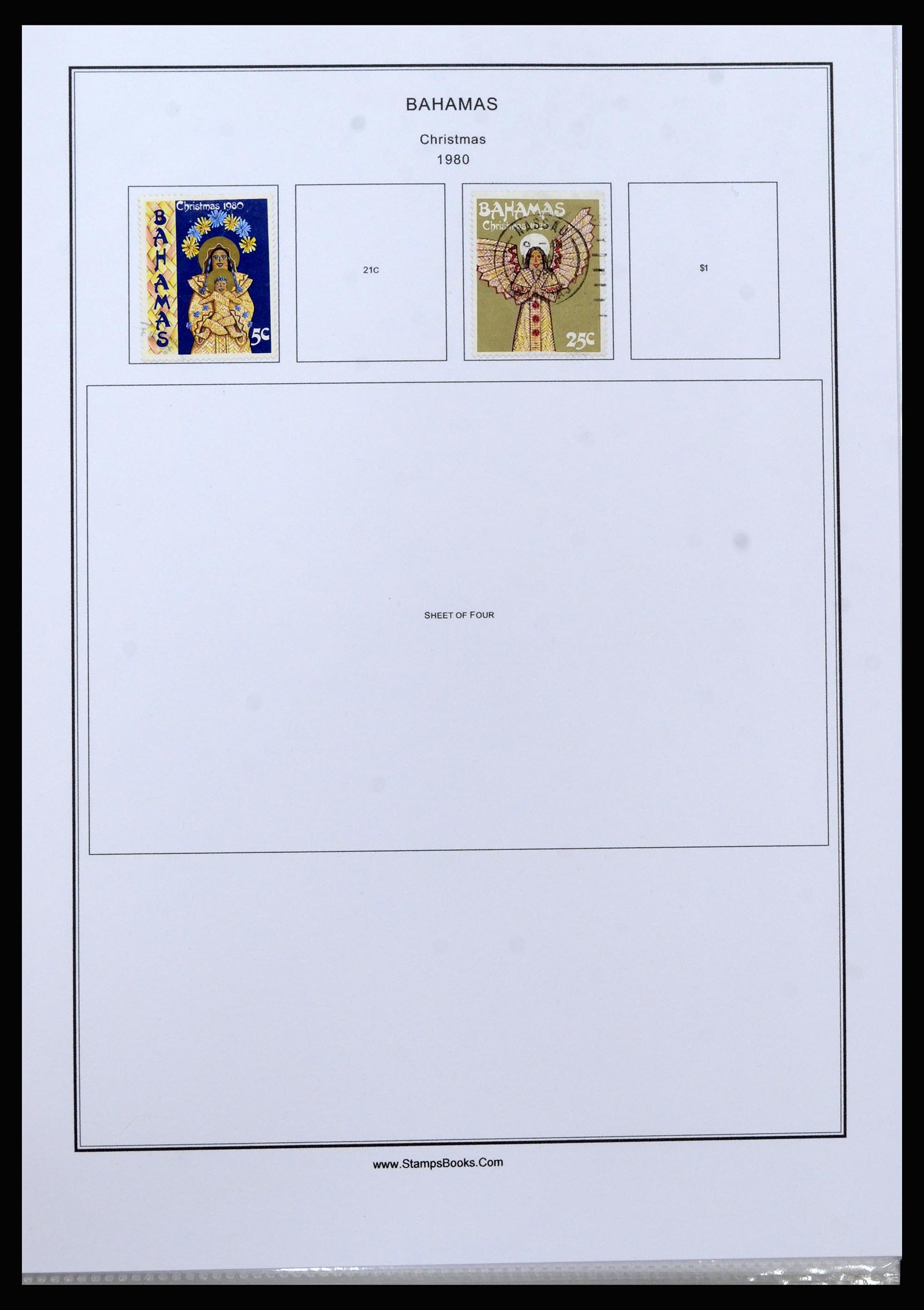 37198 059 - Postzegelverzameling 37198 Bahamas 1863-1986.