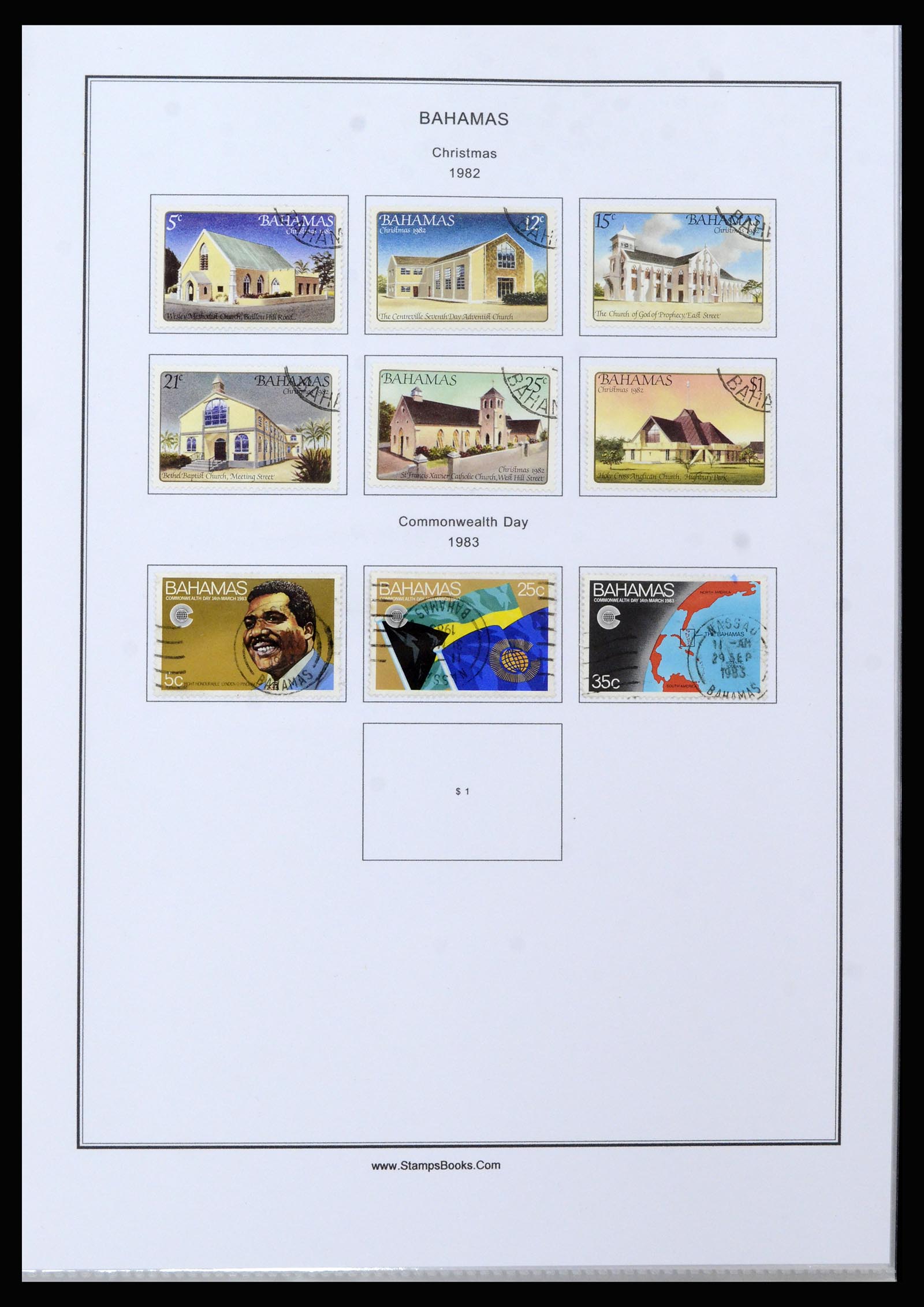 37198 065 - Postzegelverzameling 37198 Bahamas 1863-1986.