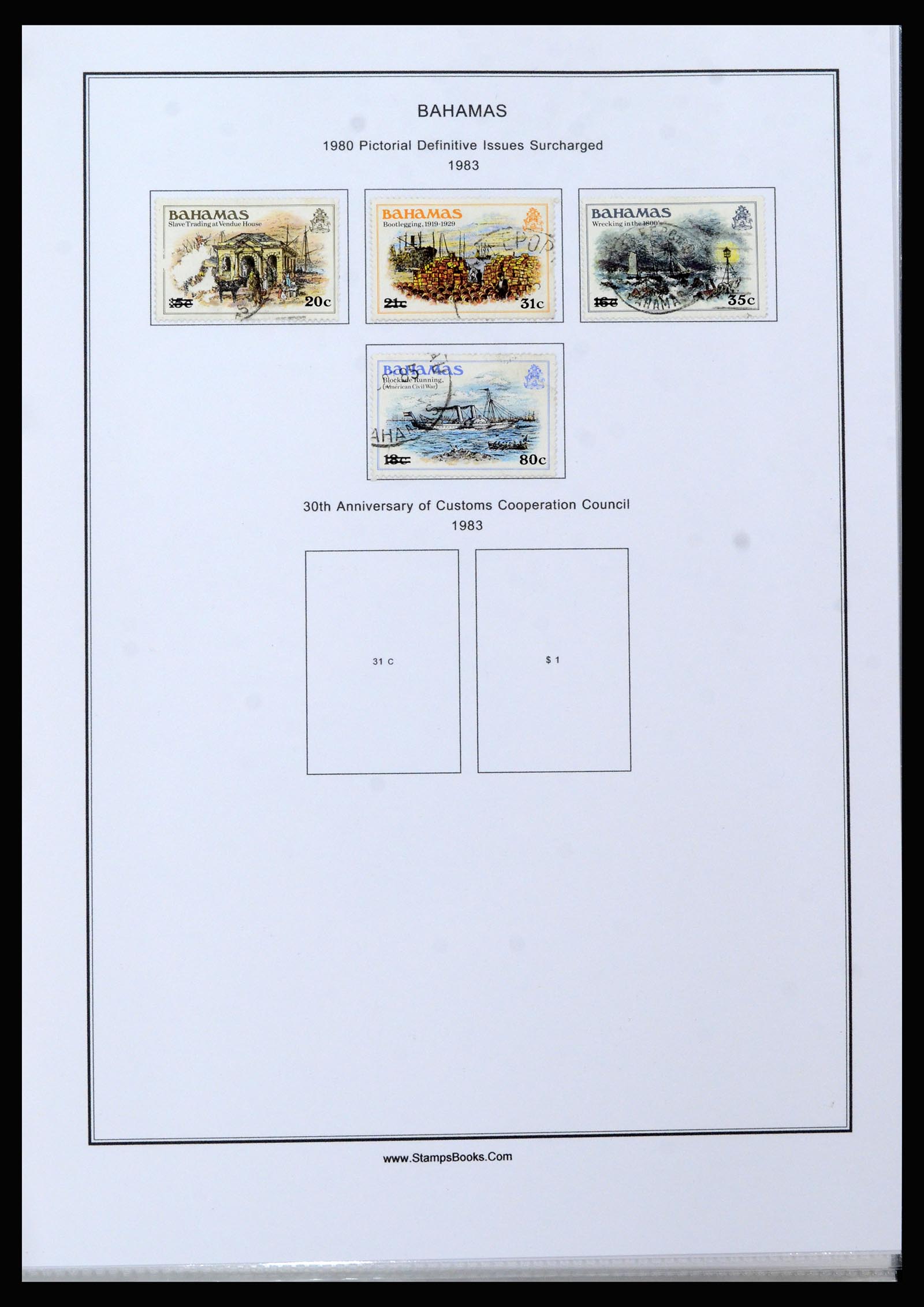 37198 066 - Postzegelverzameling 37198 Bahamas 1863-1986.