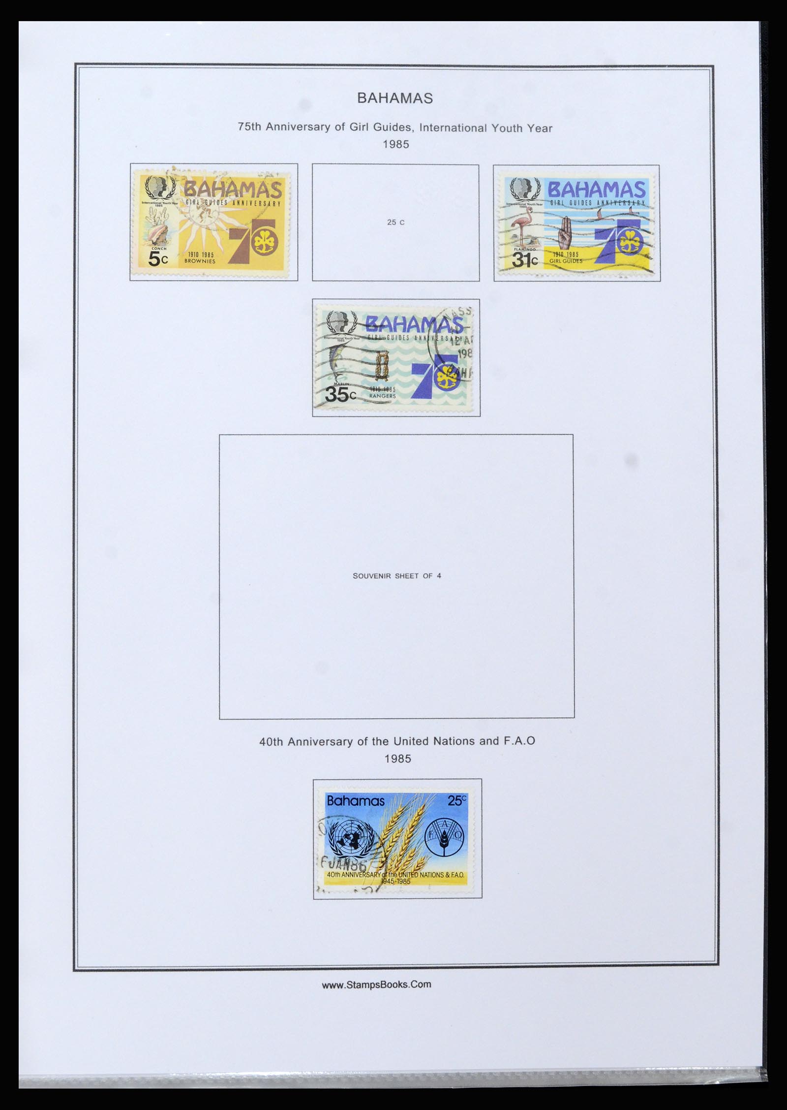 37198 072 - Postzegelverzameling 37198 Bahamas 1863-1986.