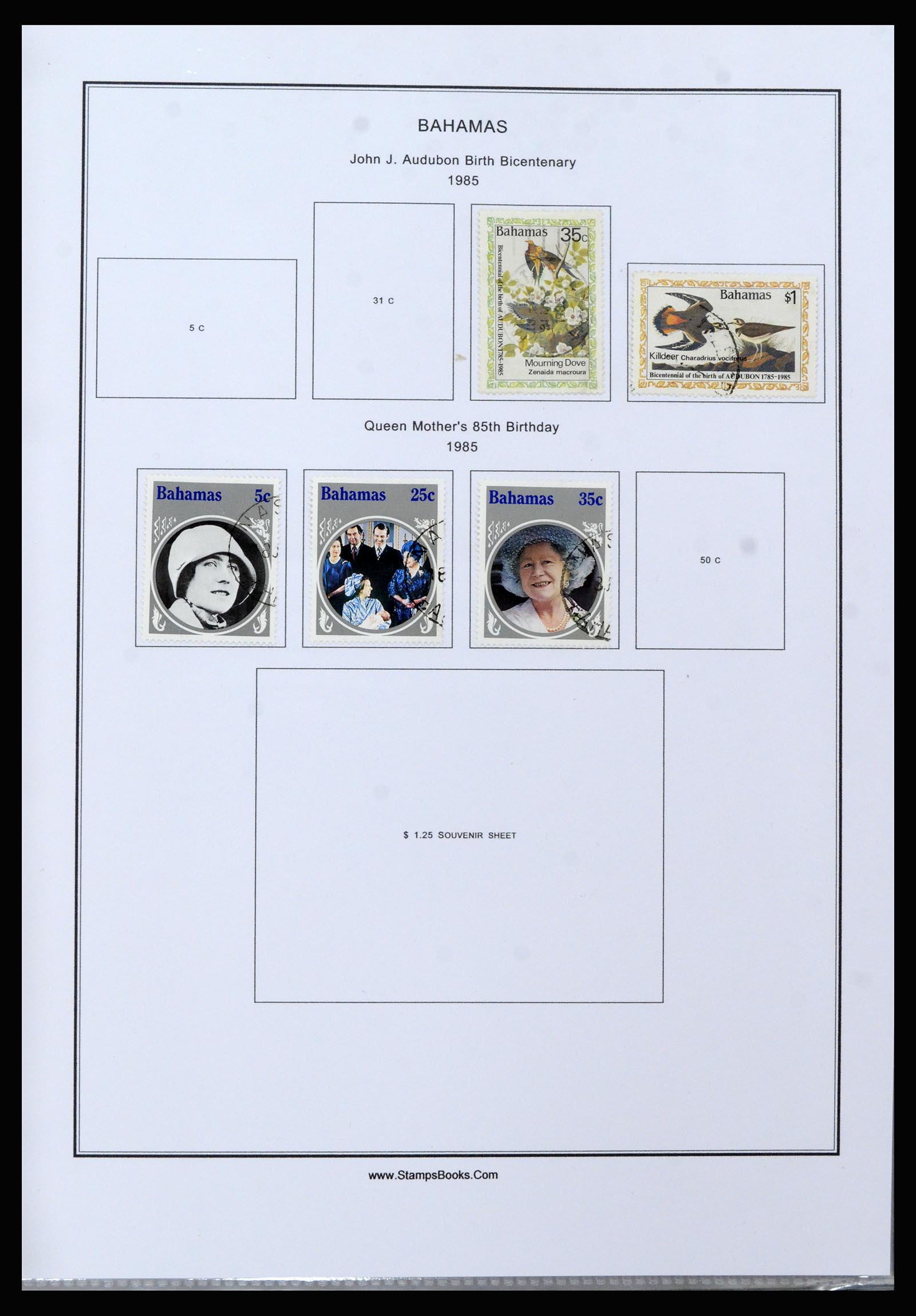 37198 073 - Postzegelverzameling 37198 Bahamas 1863-1986.