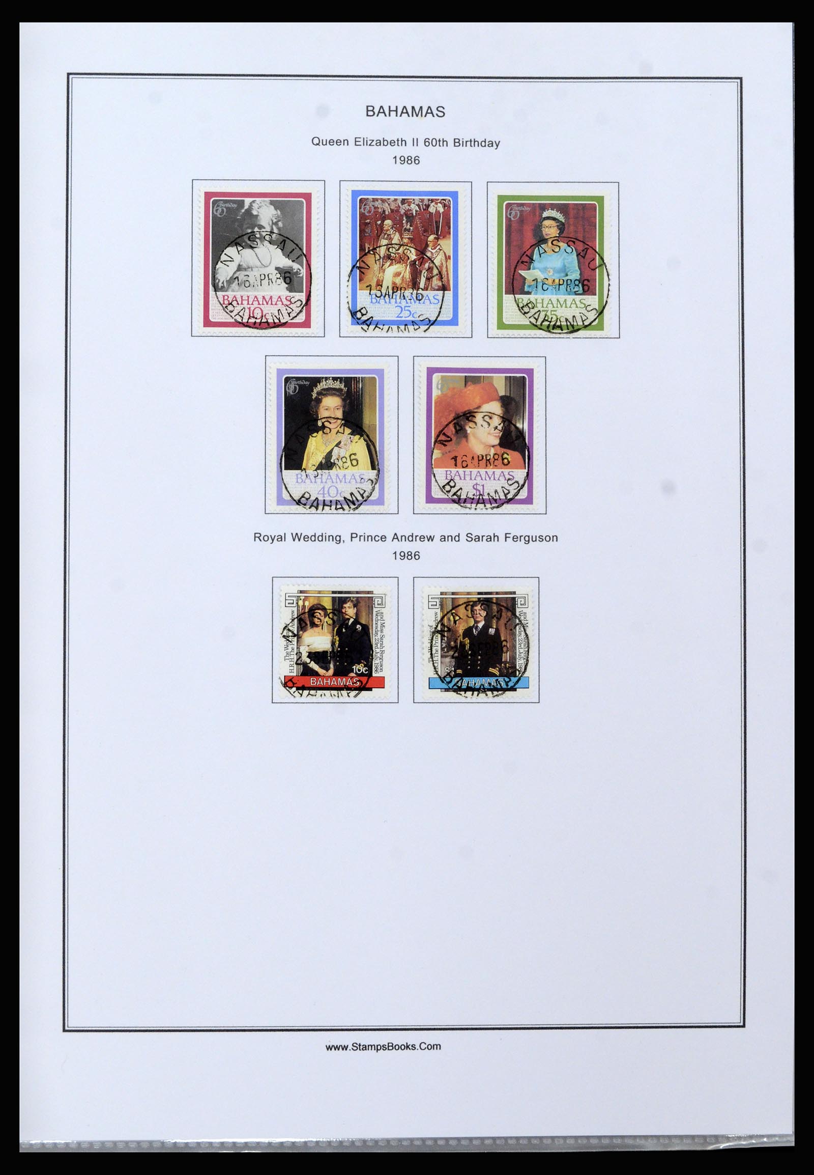 37198 075 - Postzegelverzameling 37198 Bahamas 1863-1986.