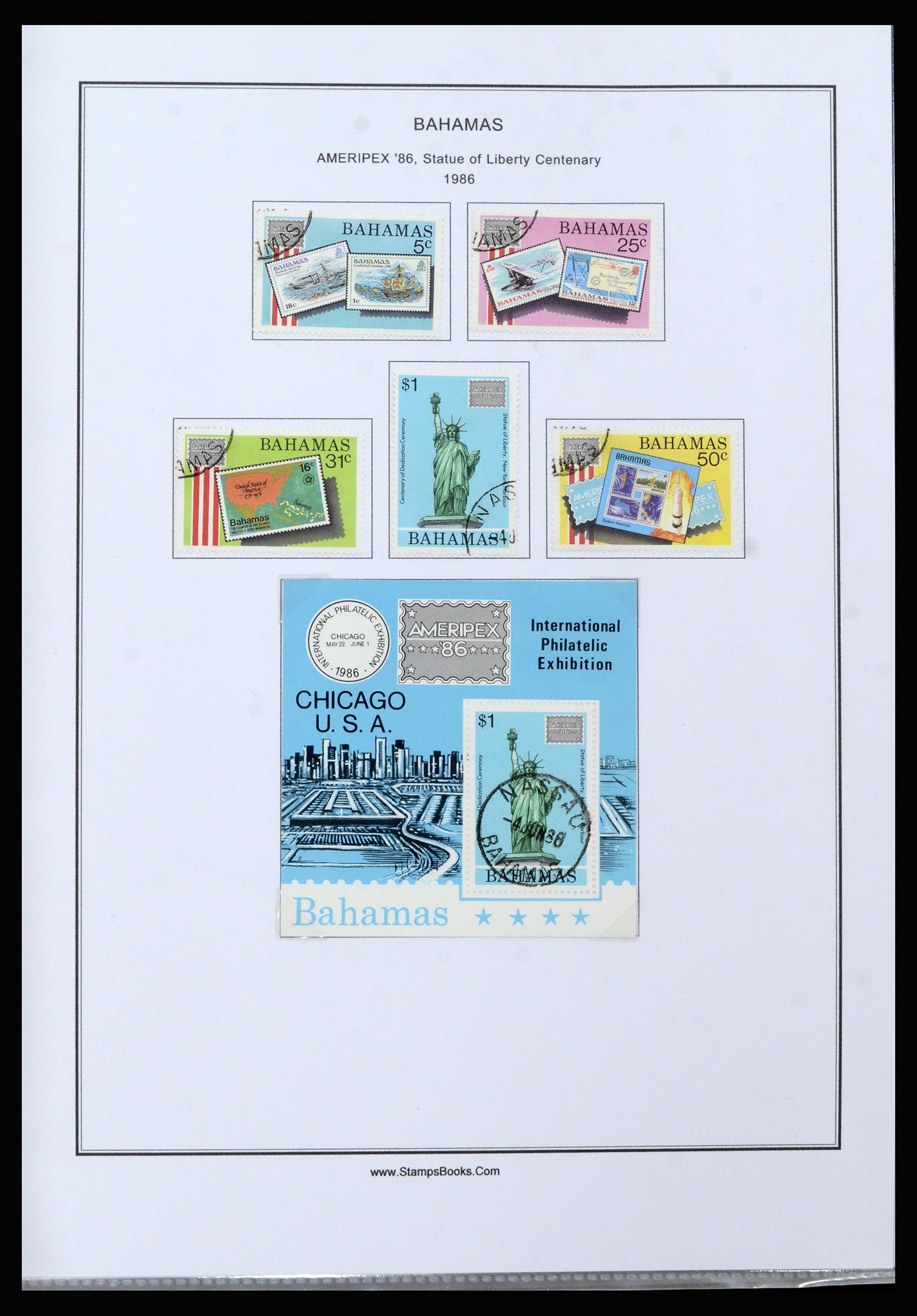37198 076 - Postzegelverzameling 37198 Bahamas 1863-1986.