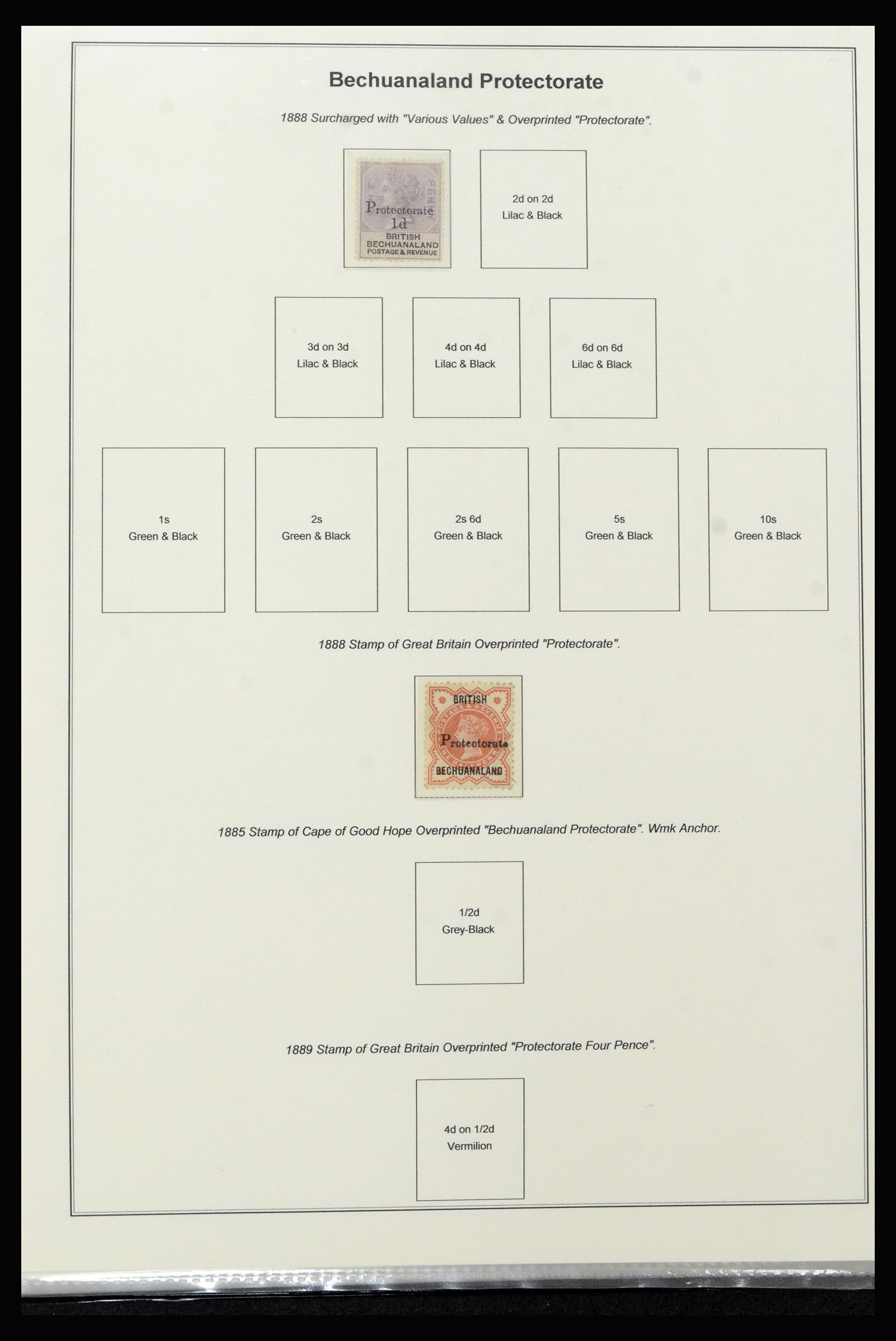 37199 005 - Stamp collection 37199 British Bechuanaland 1885-1966.