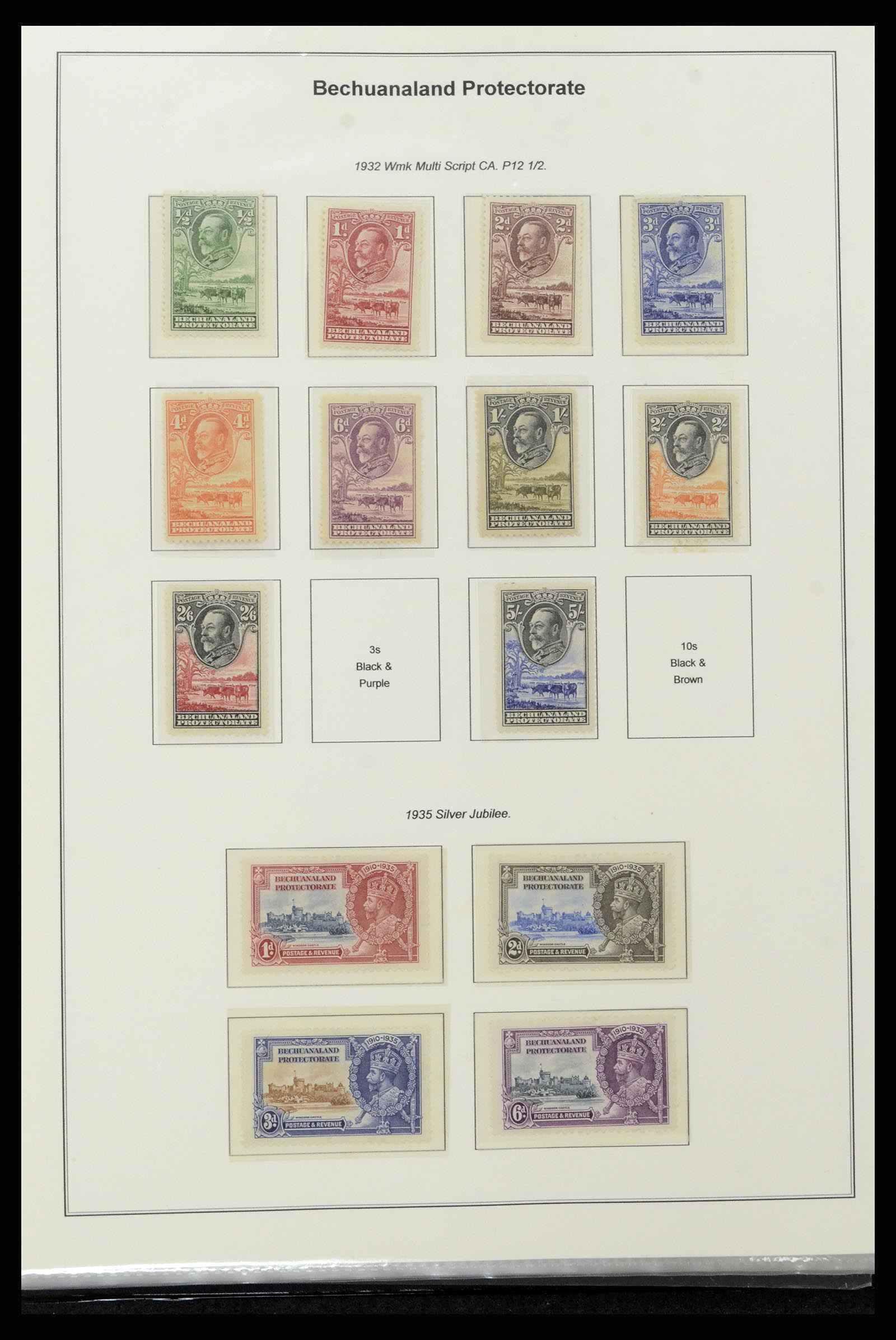 37199 015 - Postzegelverzameling 37199 Brits Bechuanaland 1885-1966.