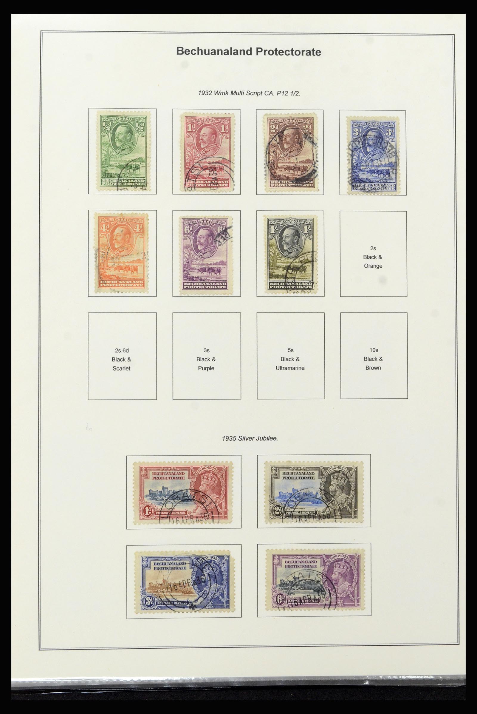 37199 016 - Postzegelverzameling 37199 Brits Bechuanaland 1885-1966.
