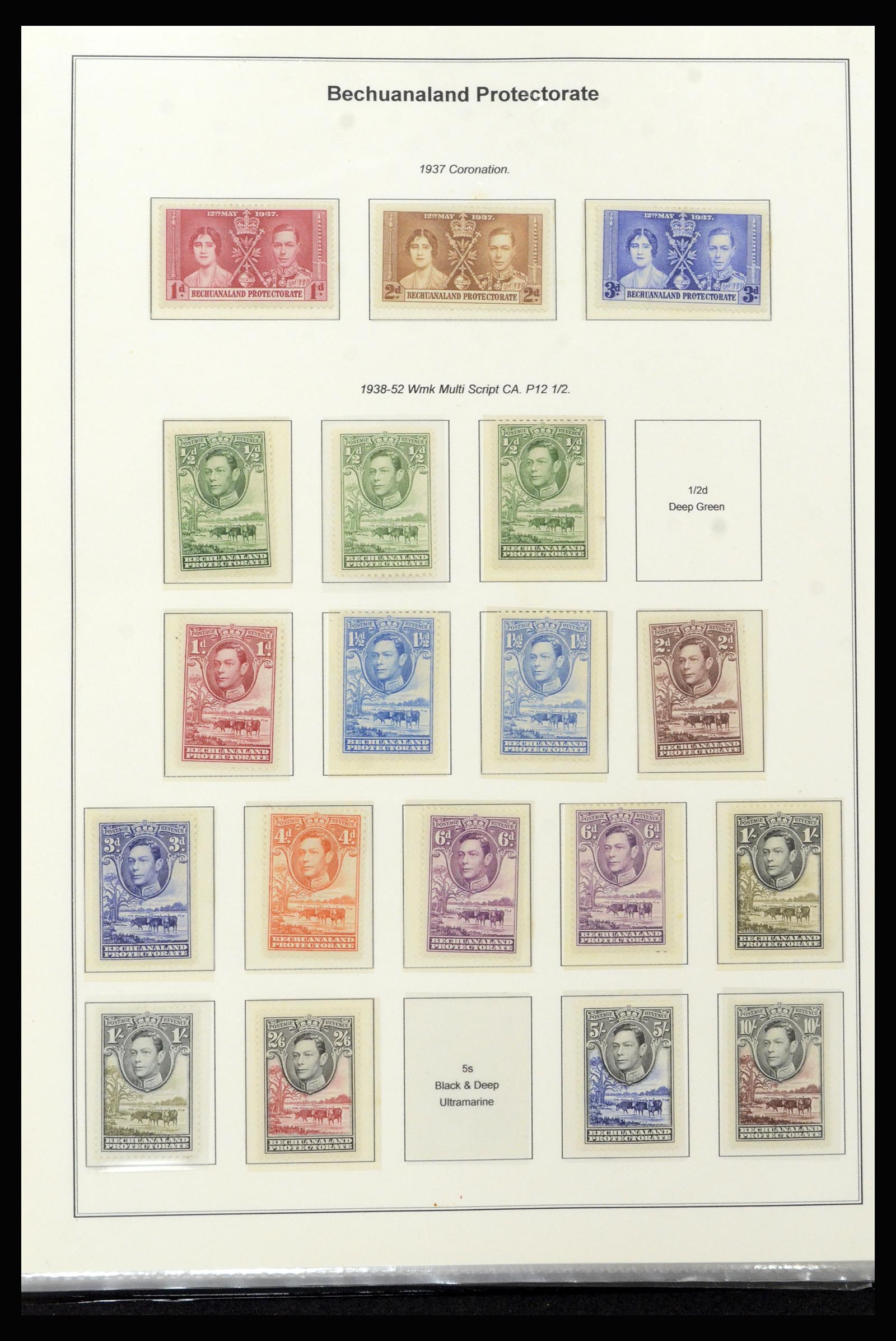 37199 017 - Postzegelverzameling 37199 Brits Bechuanaland 1885-1966.
