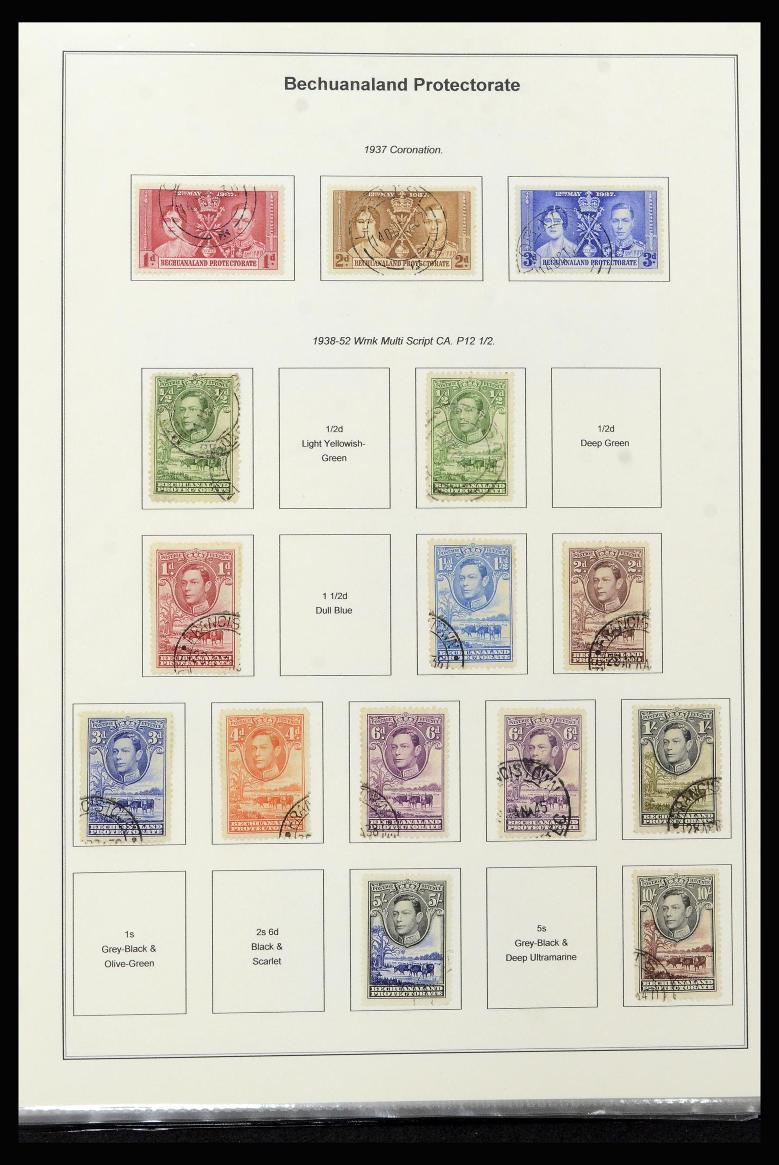 37199 018 - Postzegelverzameling 37199 Brits Bechuanaland 1885-1966.