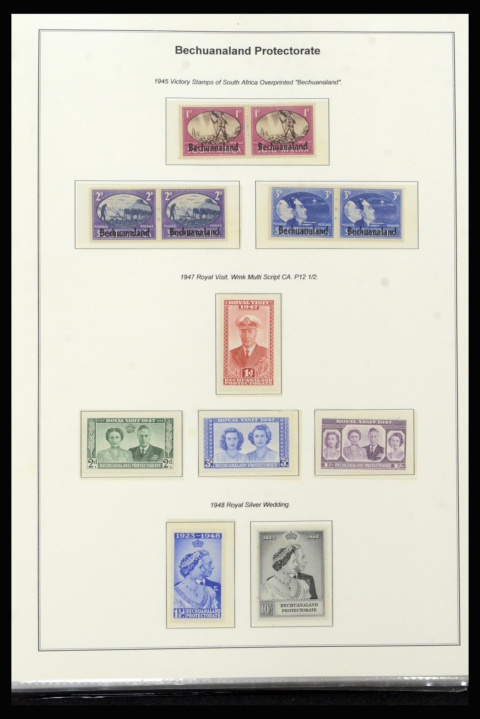 37199 019 - Postzegelverzameling 37199 Brits Bechuanaland 1885-1966.