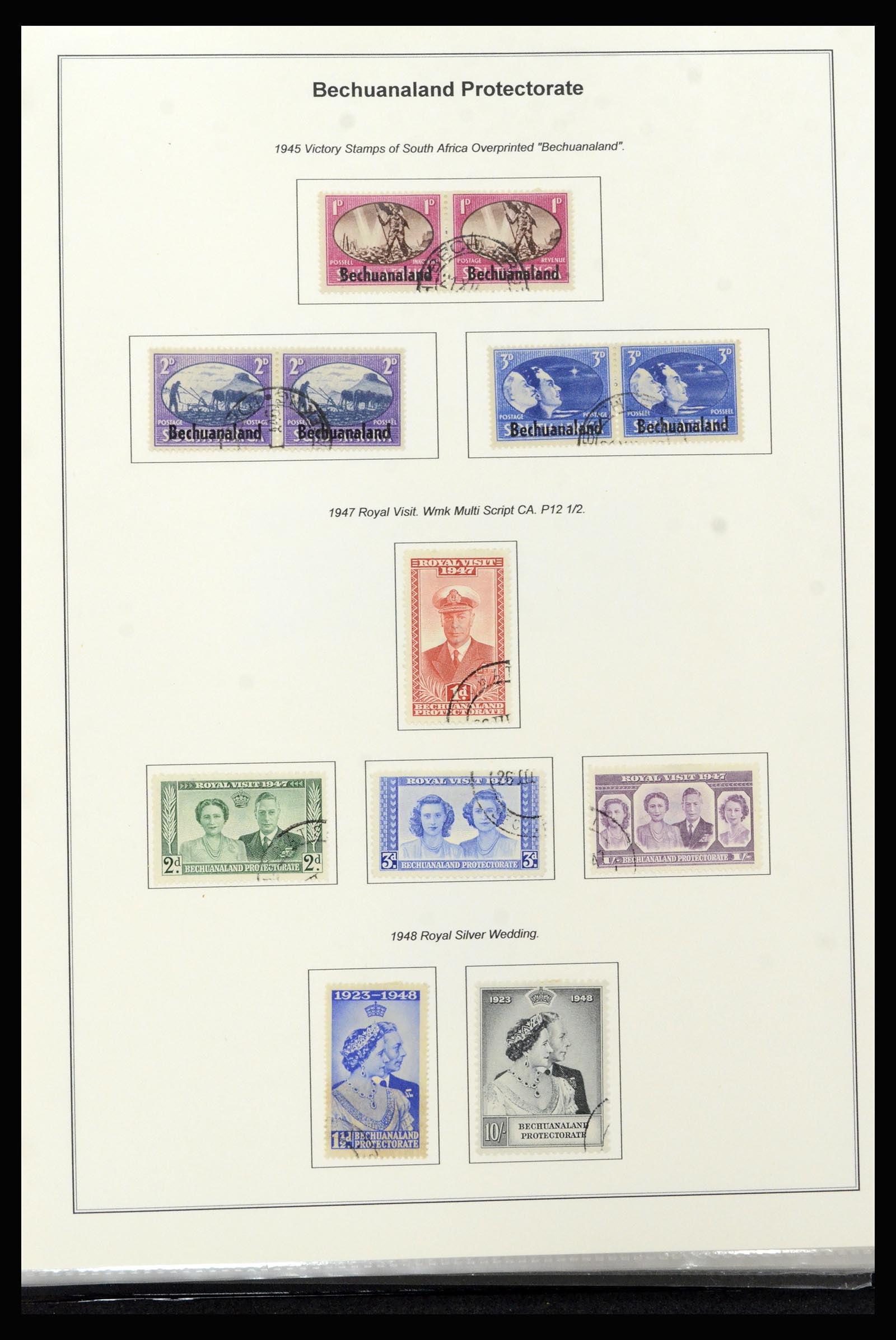 37199 020 - Postzegelverzameling 37199 Brits Bechuanaland 1885-1966.