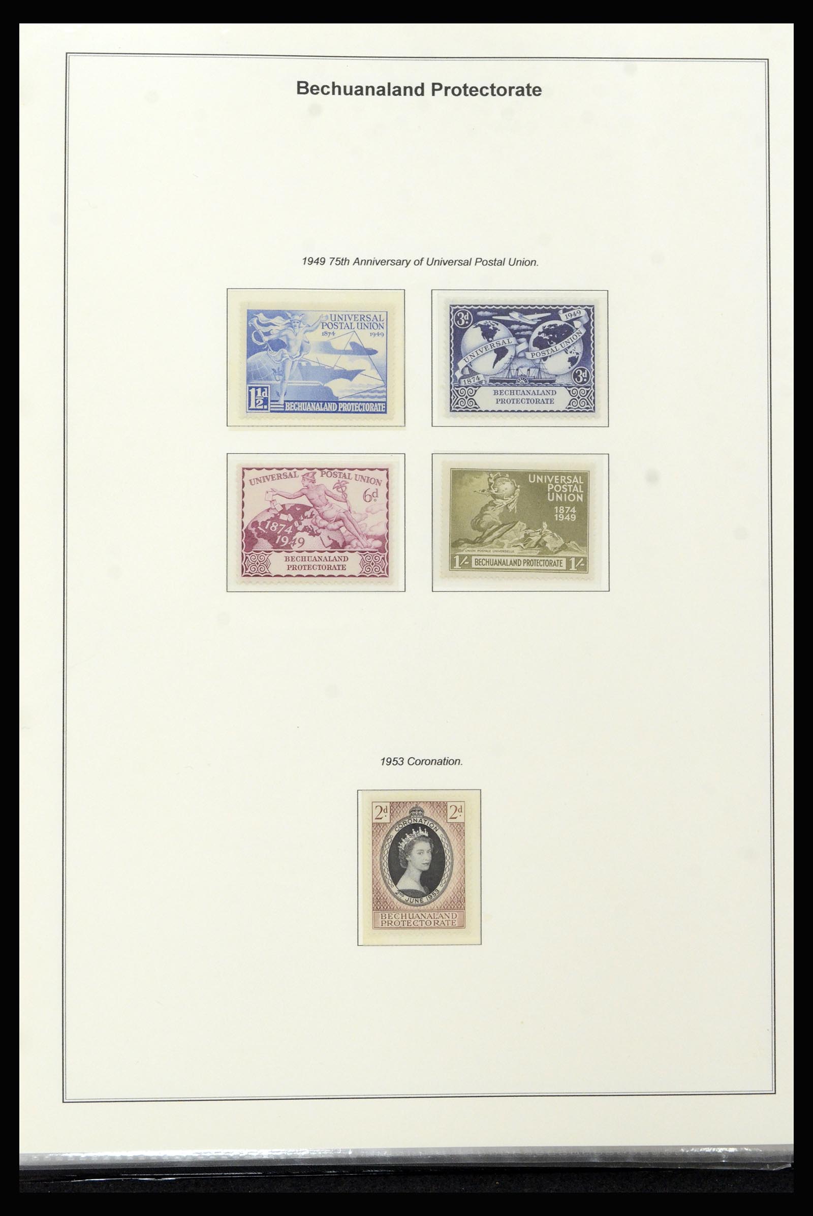 37199 021 - Postzegelverzameling 37199 Brits Bechuanaland 1885-1966.