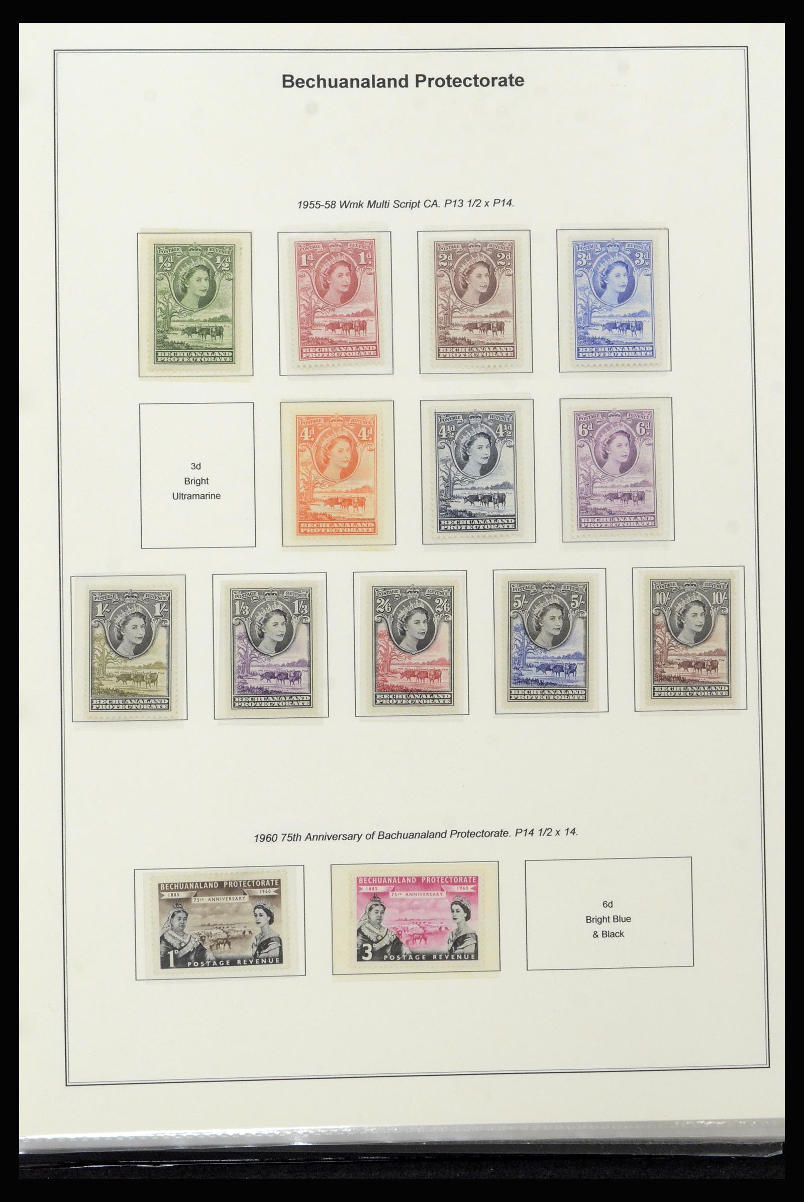 37199 023 - Postzegelverzameling 37199 Brits Bechuanaland 1885-1966.