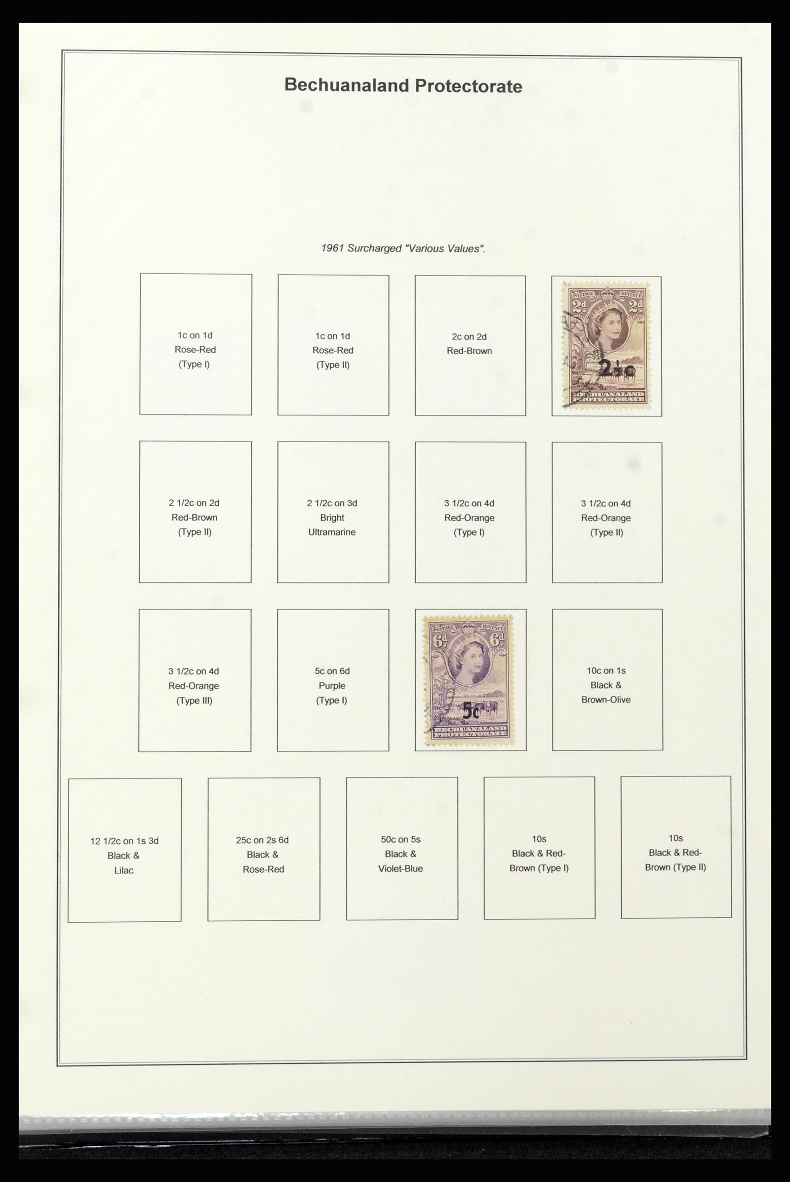 37199 026 - Postzegelverzameling 37199 Brits Bechuanaland 1885-1966.