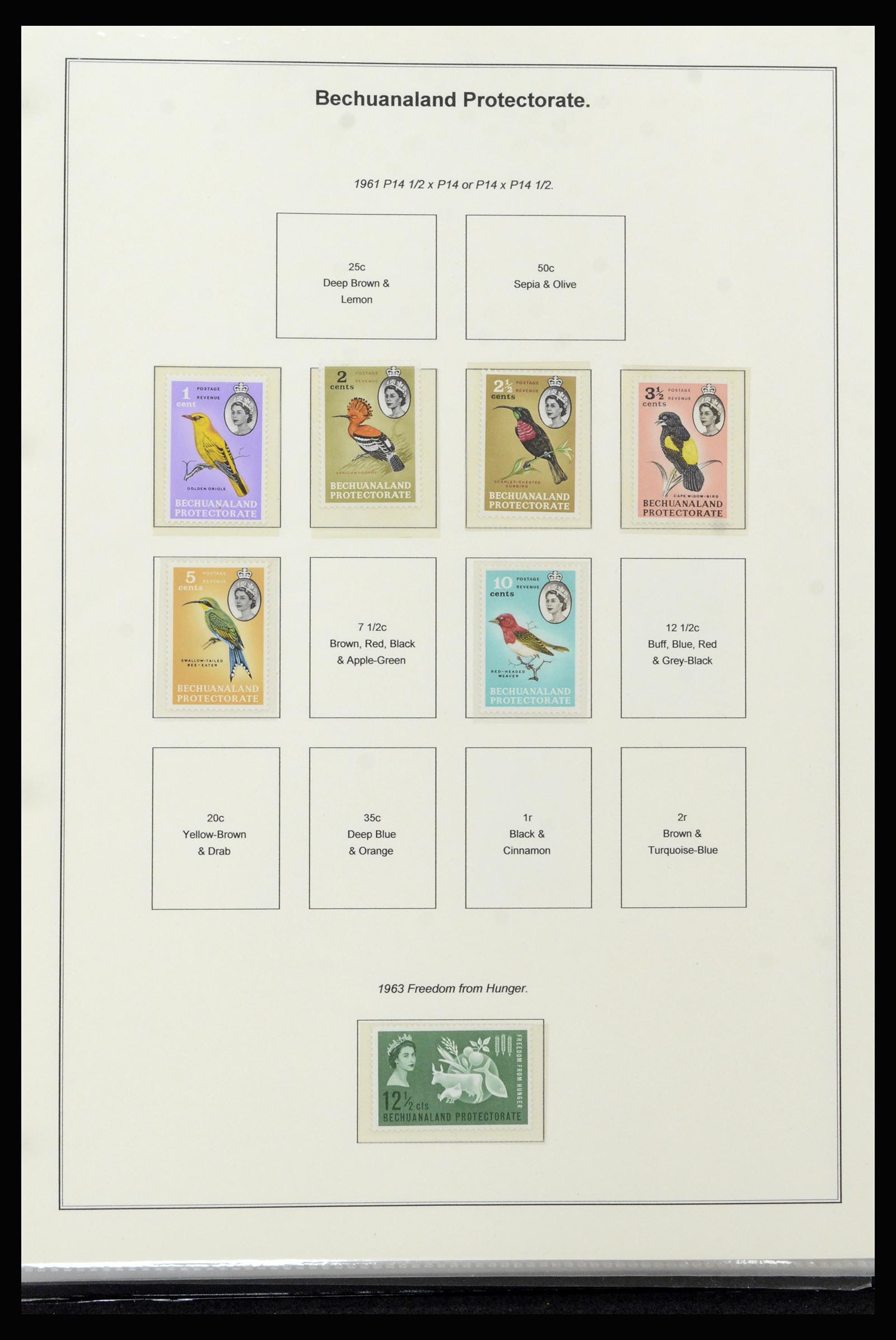37199 027 - Postzegelverzameling 37199 Brits Bechuanaland 1885-1966.