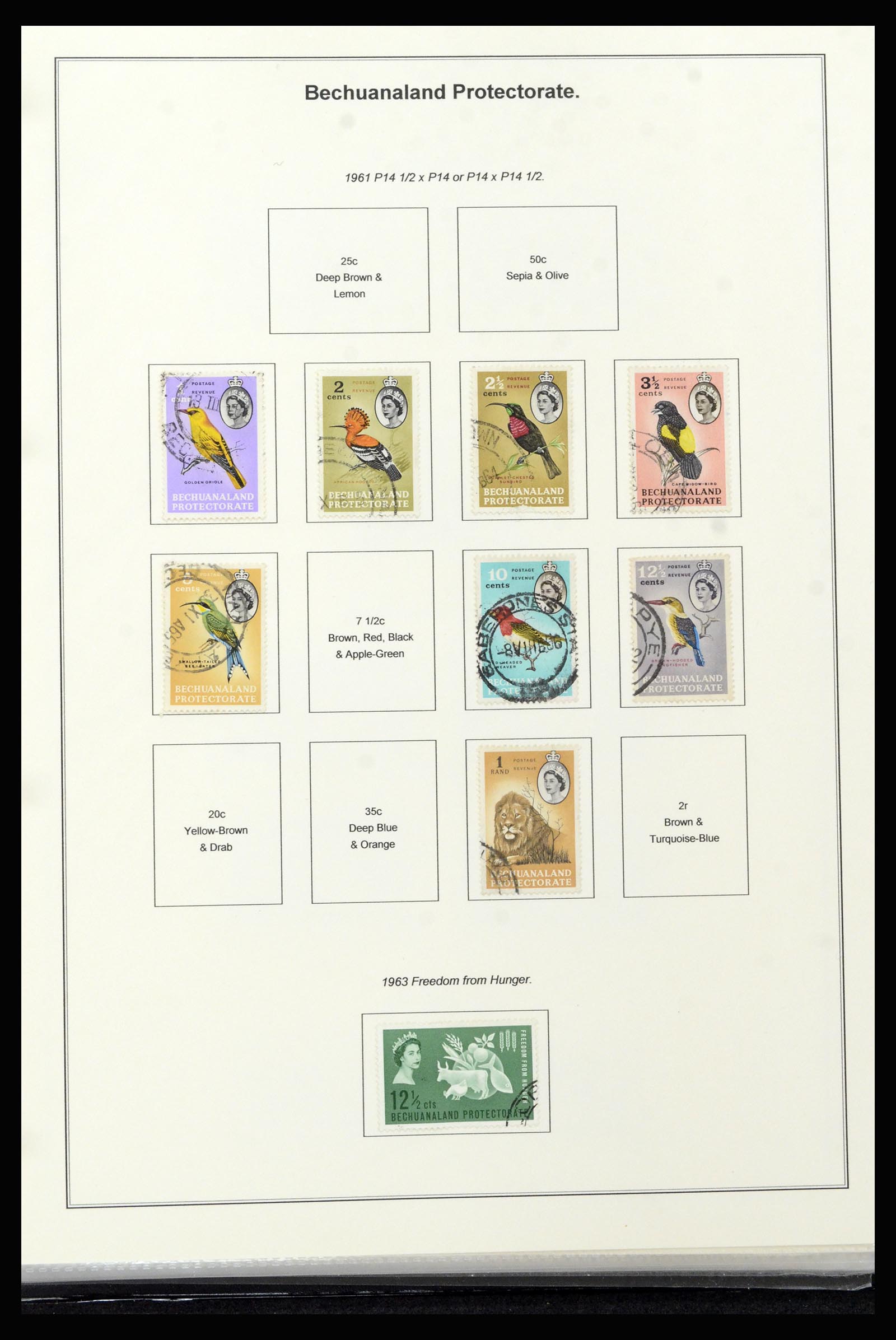 37199 028 - Postzegelverzameling 37199 Brits Bechuanaland 1885-1966.