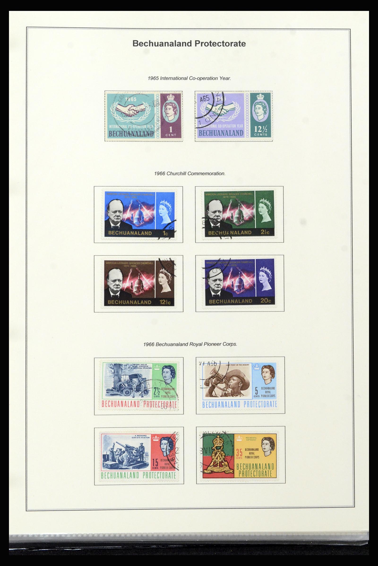 37199 032 - Postzegelverzameling 37199 Brits Bechuanaland 1885-1966.