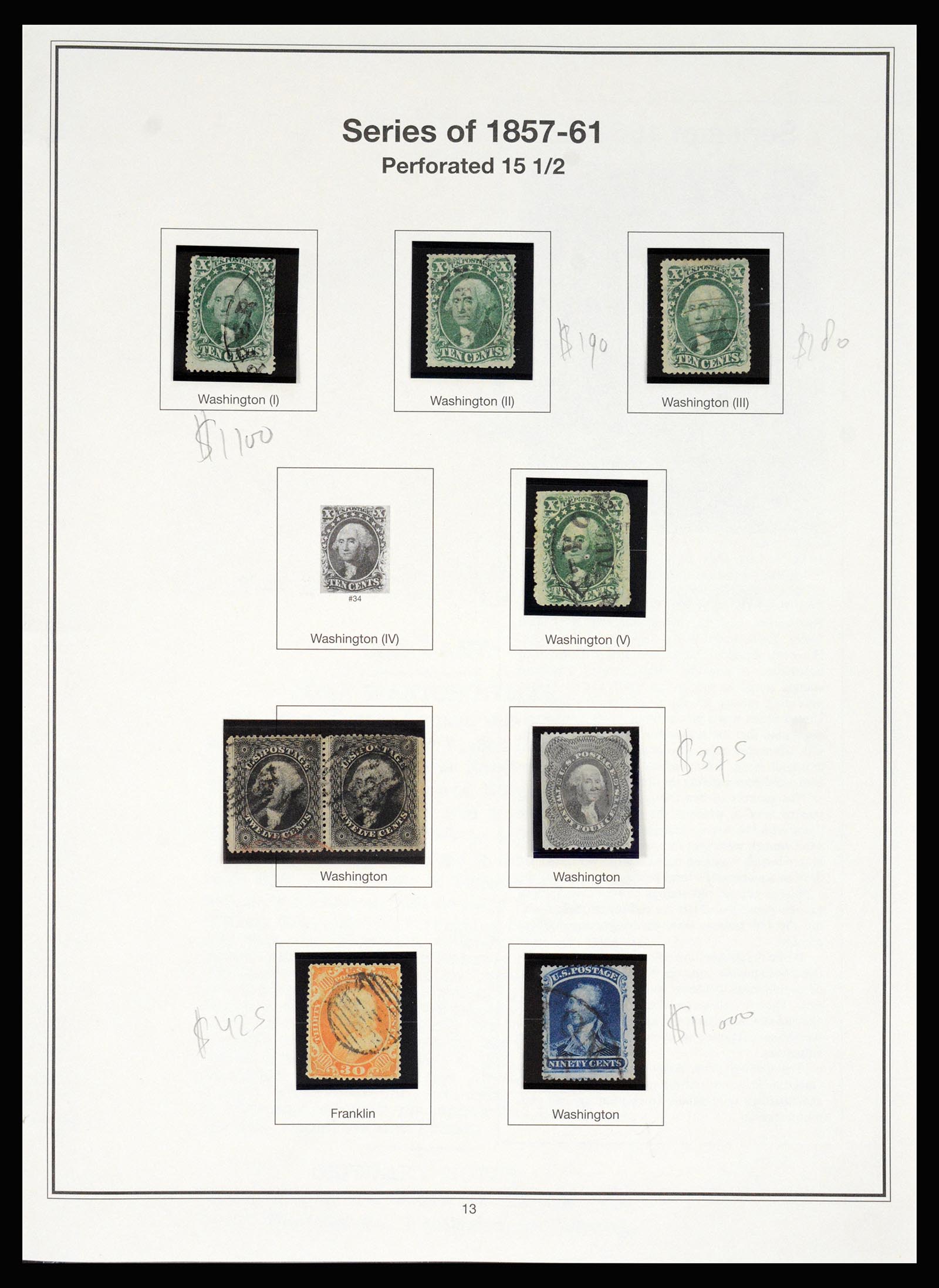 37200 008 - Postzegelverzameling 37200 USA supercollectie 1847-1969.