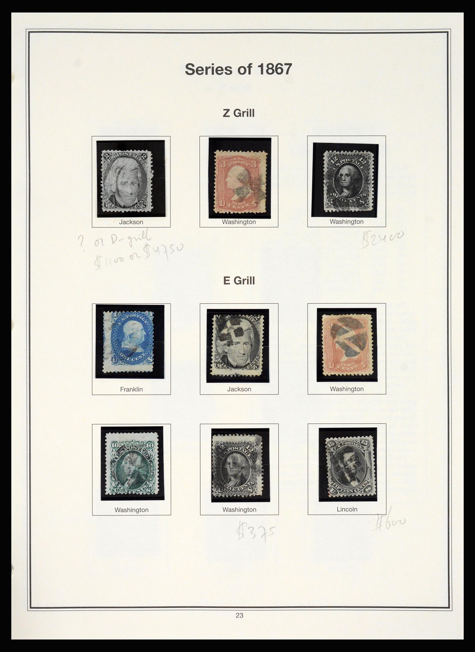 37200 015 - Postzegelverzameling 37200 USA supercollectie 1847-1969.