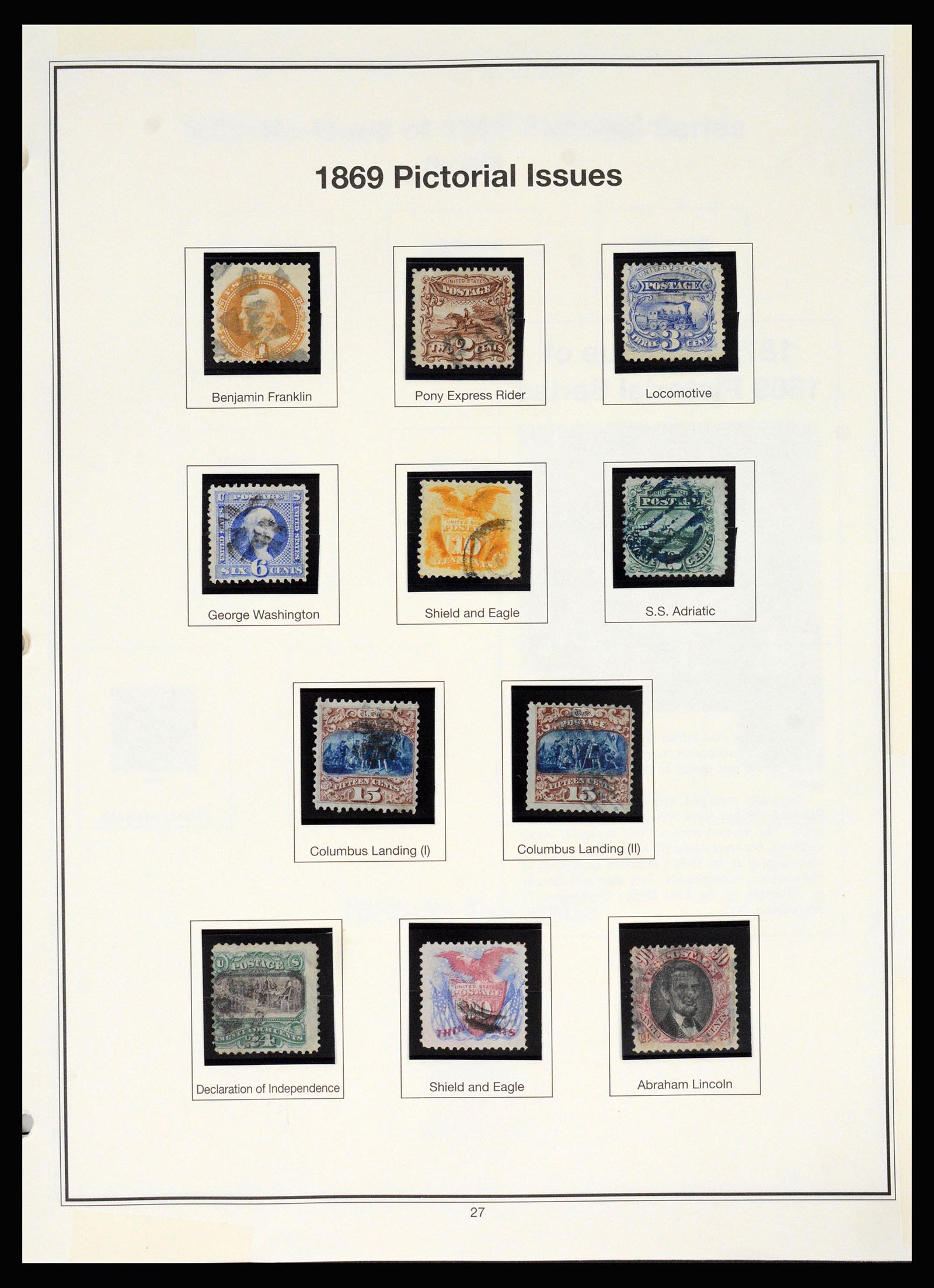 37200 017 - Postzegelverzameling 37200 USA supercollectie 1847-1969.