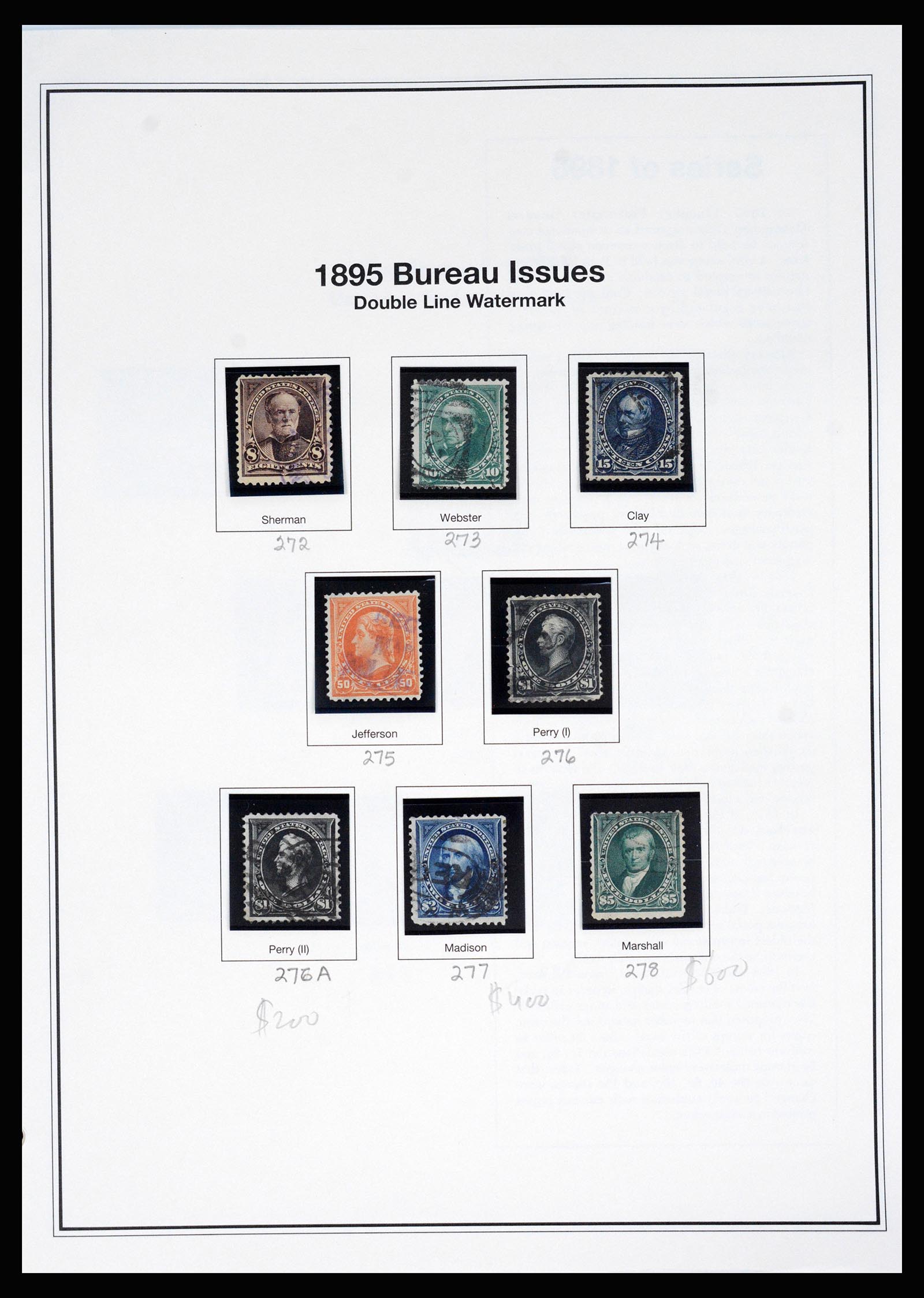 37200 033 - Postzegelverzameling 37200 USA supercollectie 1847-1969.