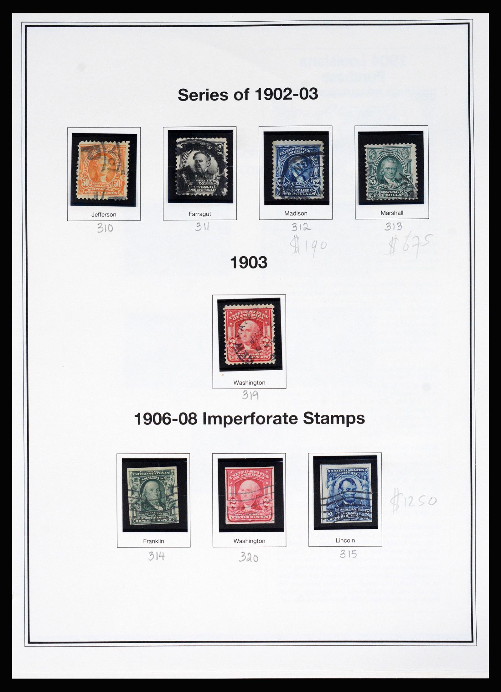 37200 039 - Stamp collection 37200 USA supercollection 1847-1969.