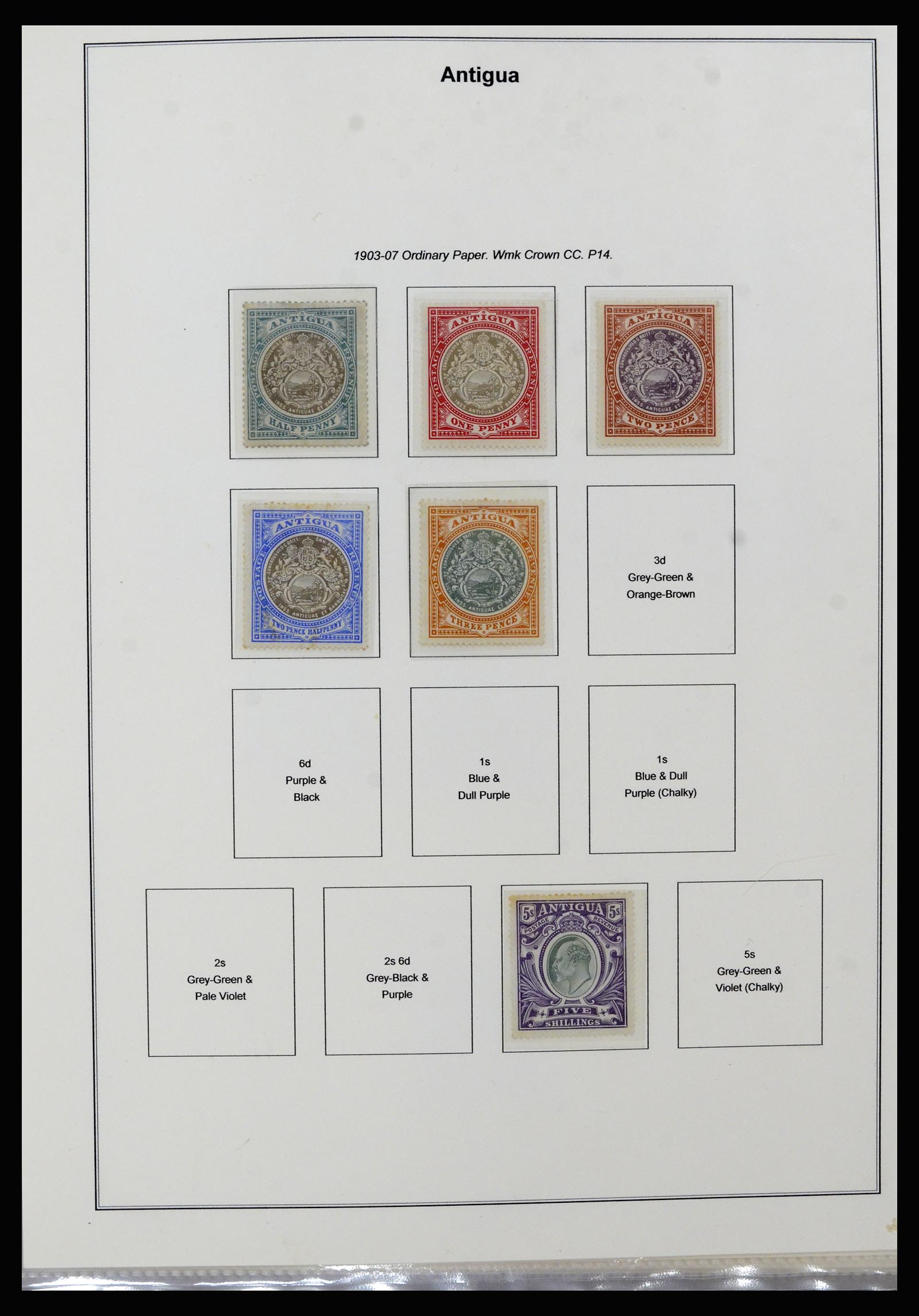 37201 001 - Postzegelverzameling 37201 Antigua 1903-1984.