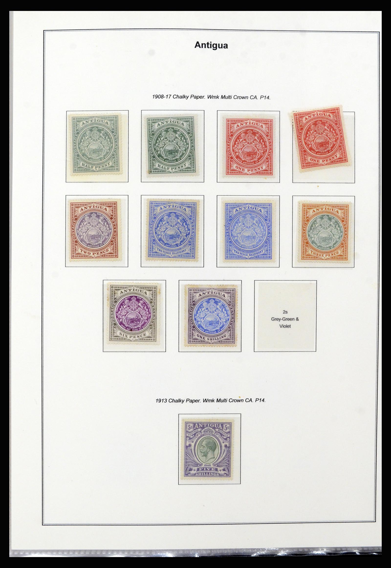 37201 002 - Postzegelverzameling 37201 Antigua 1903-1984.