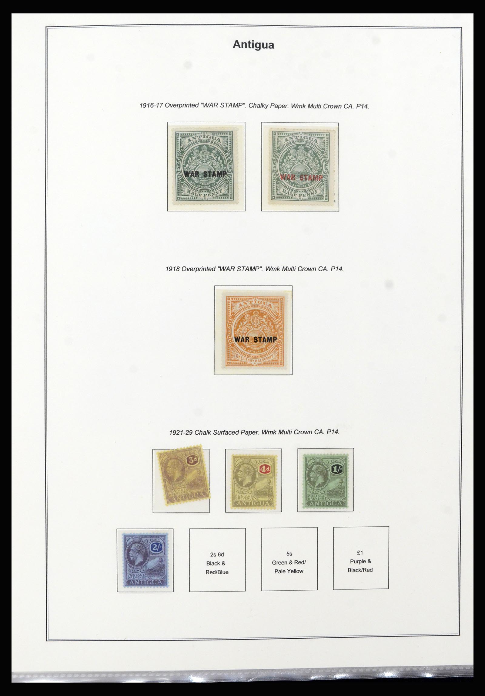 37201 003 - Postzegelverzameling 37201 Antigua 1903-1984.