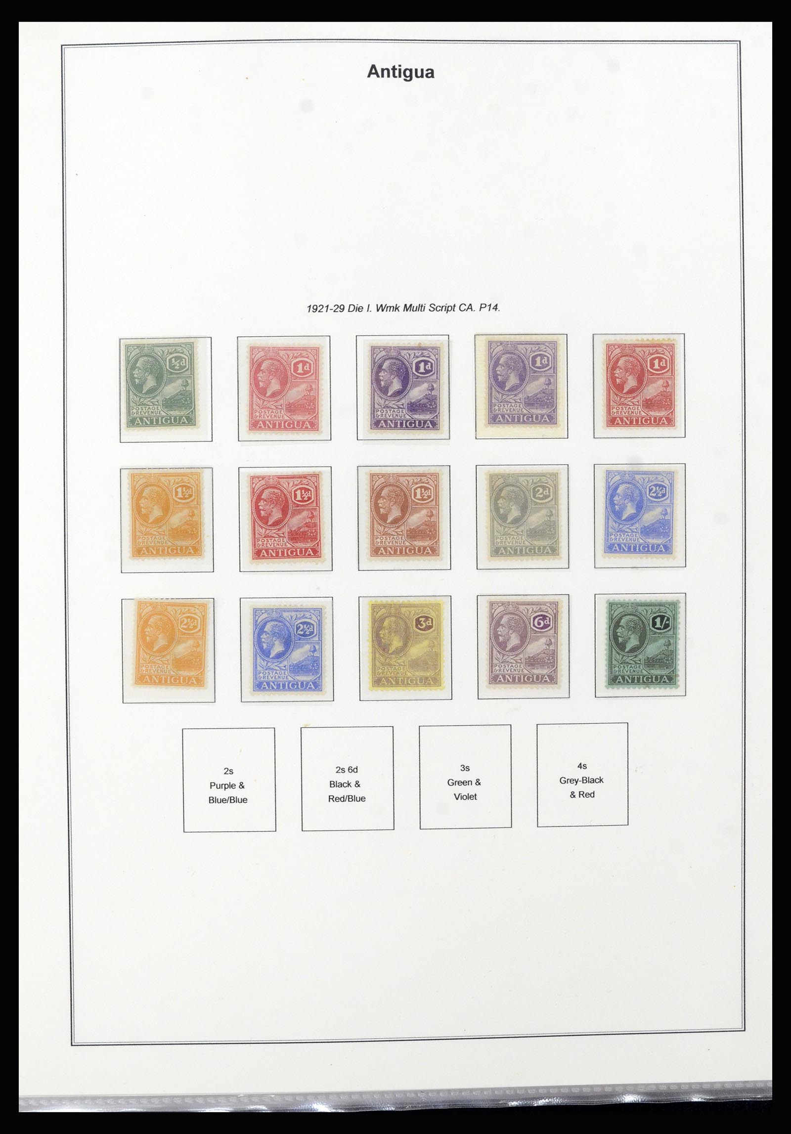37201 004 - Postzegelverzameling 37201 Antigua 1903-1984.