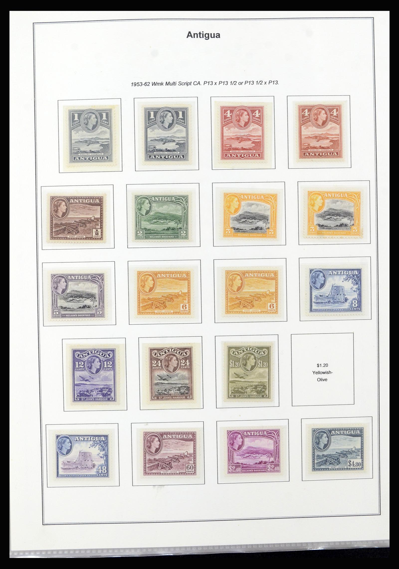 37201 010 - Postzegelverzameling 37201 Antigua 1903-1984.
